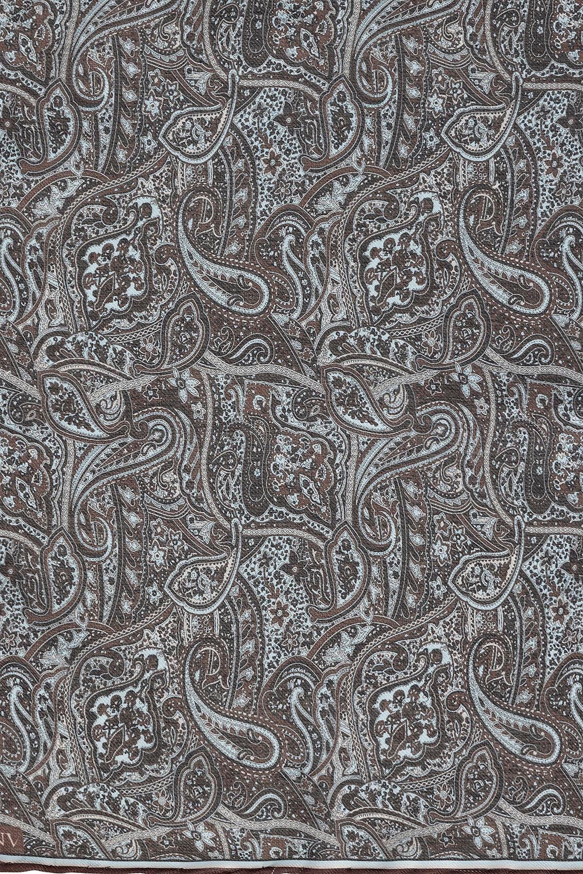 Antioch Koyu Kahve Etnik Desen Fular