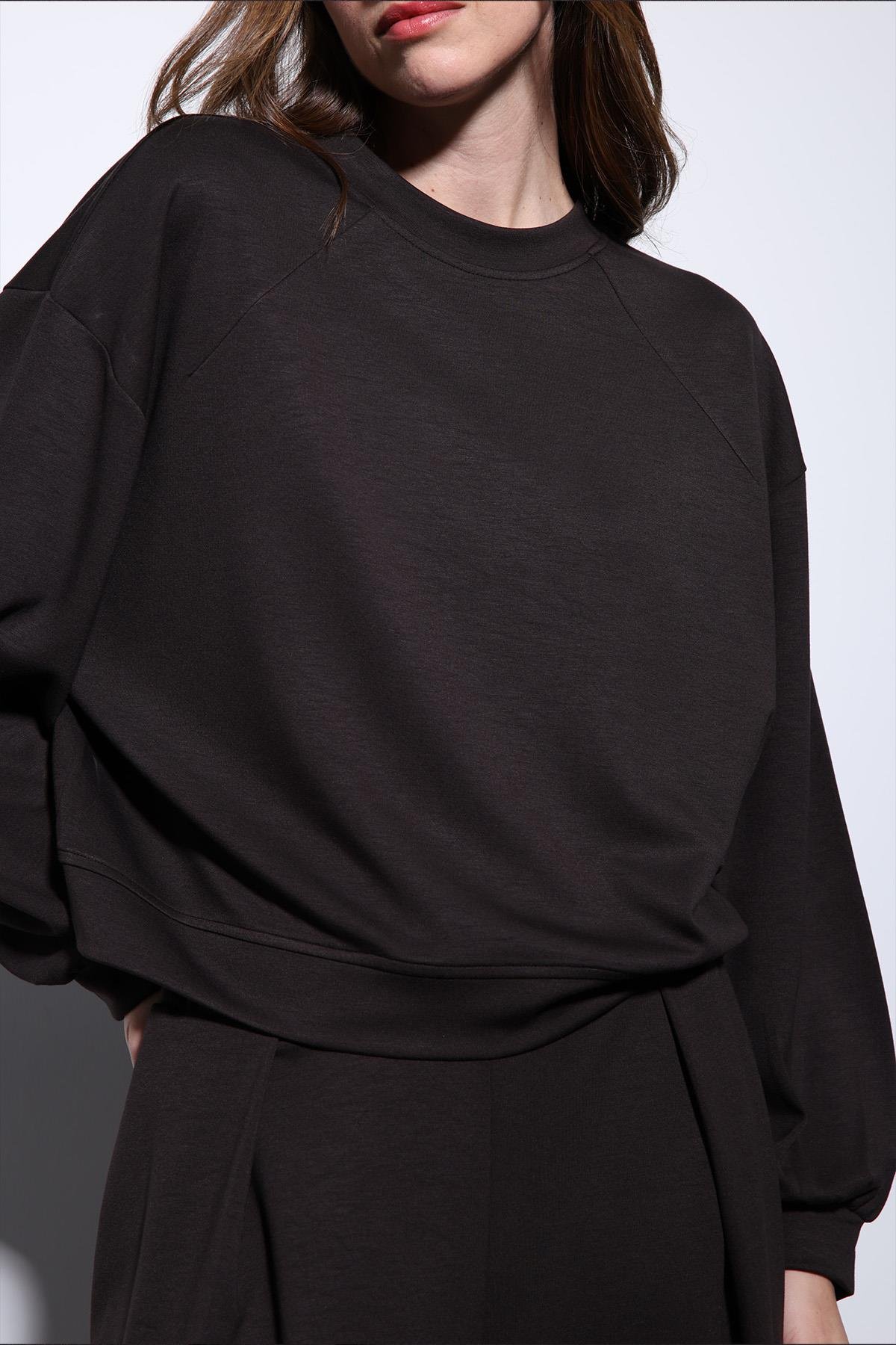 Antioch Koyu Kahve Geniş Paça Relaxed Kadın Takım