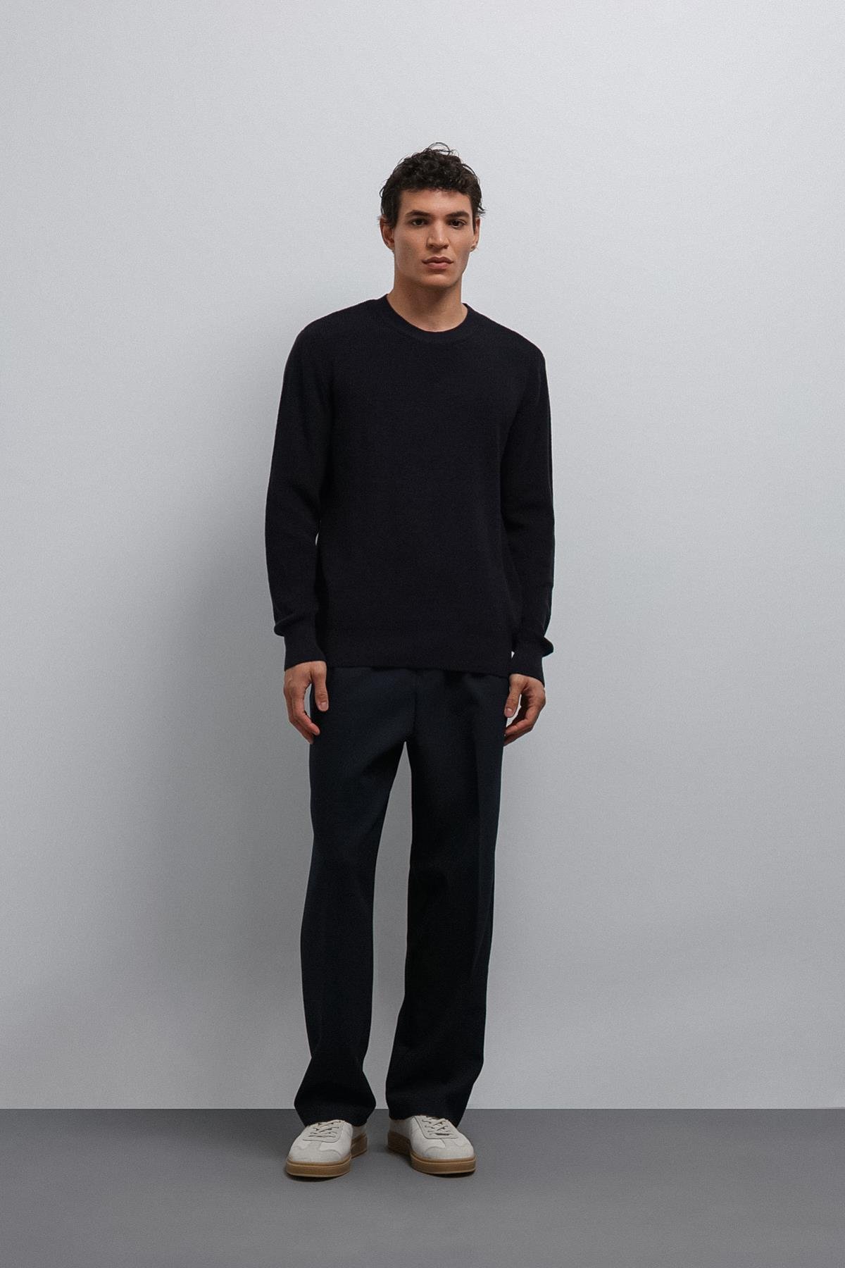 Antioch Lacivert Dokulu Erkek Kazak