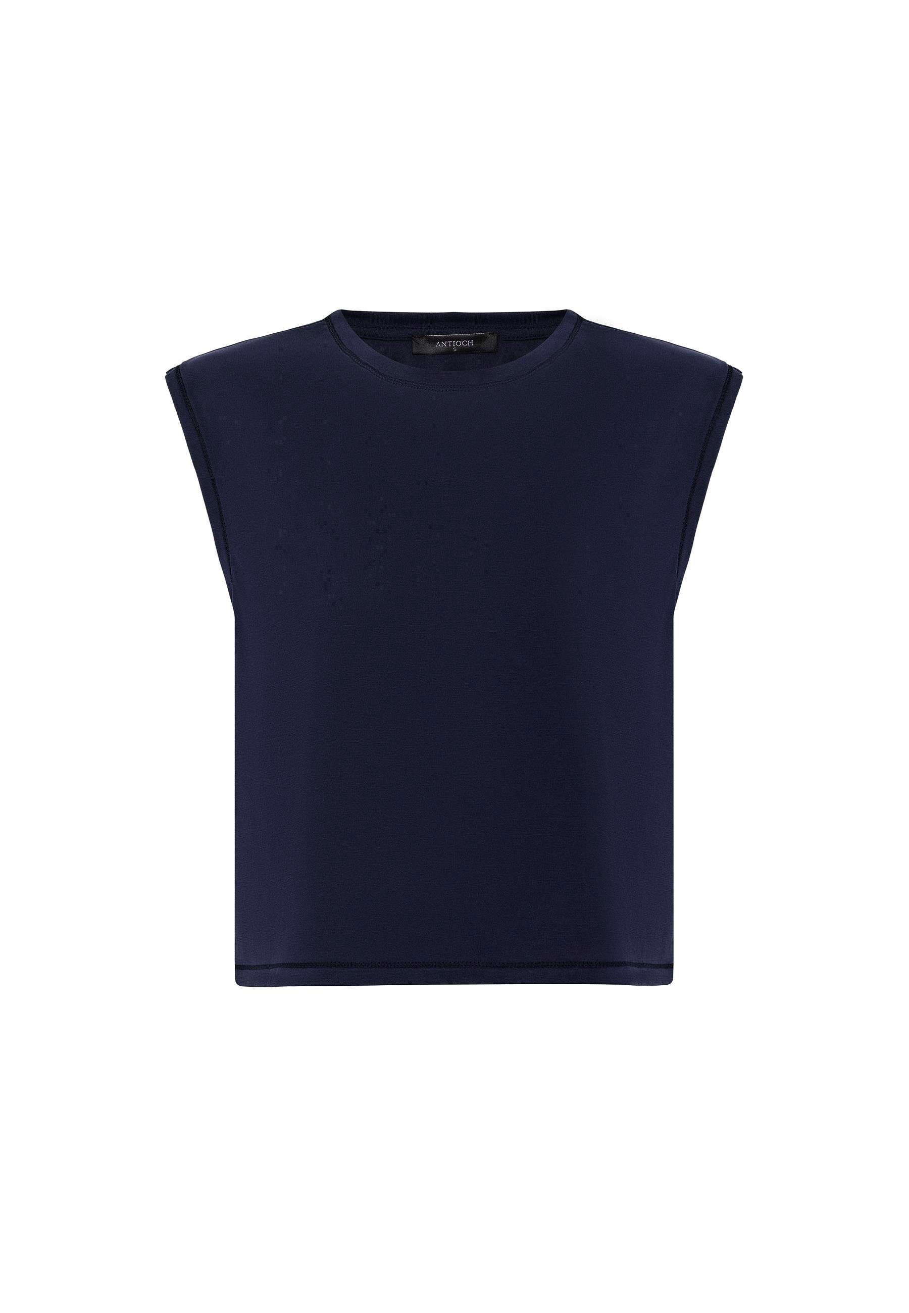 Antioch Lacivert Modal Kumaş Kadın T-Shirt