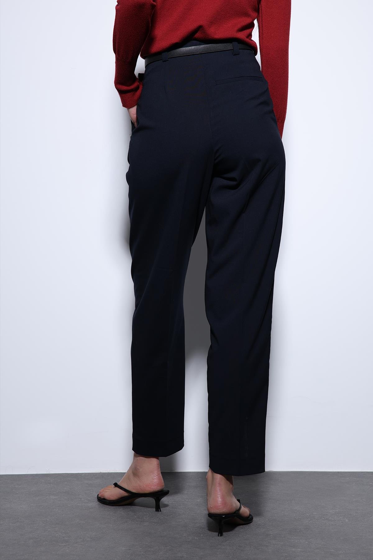 Antioch Lacivert Pensli Kadın Pantolon