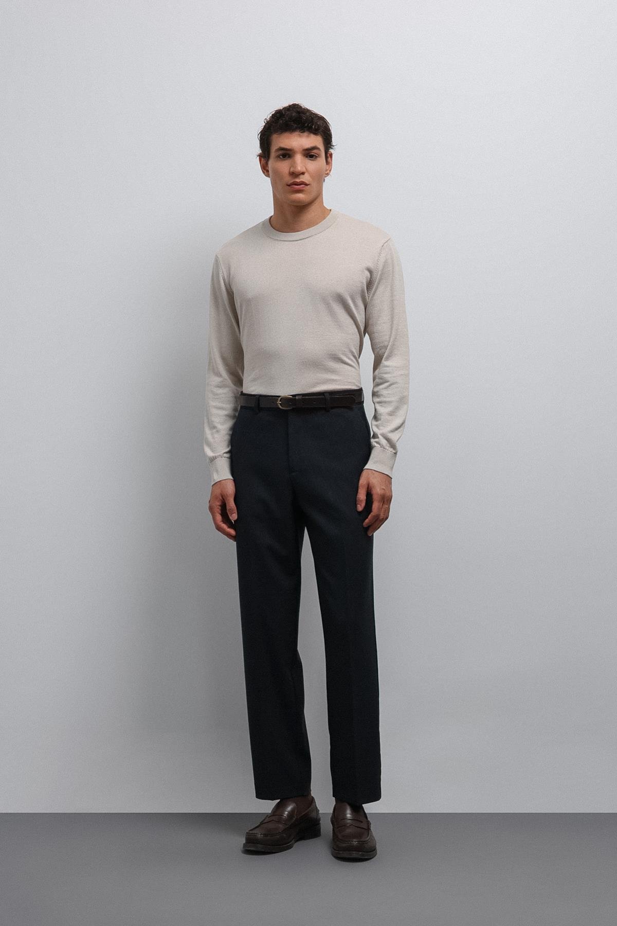 Antioch Lacivert Tapared Fit Erkek Pantolon