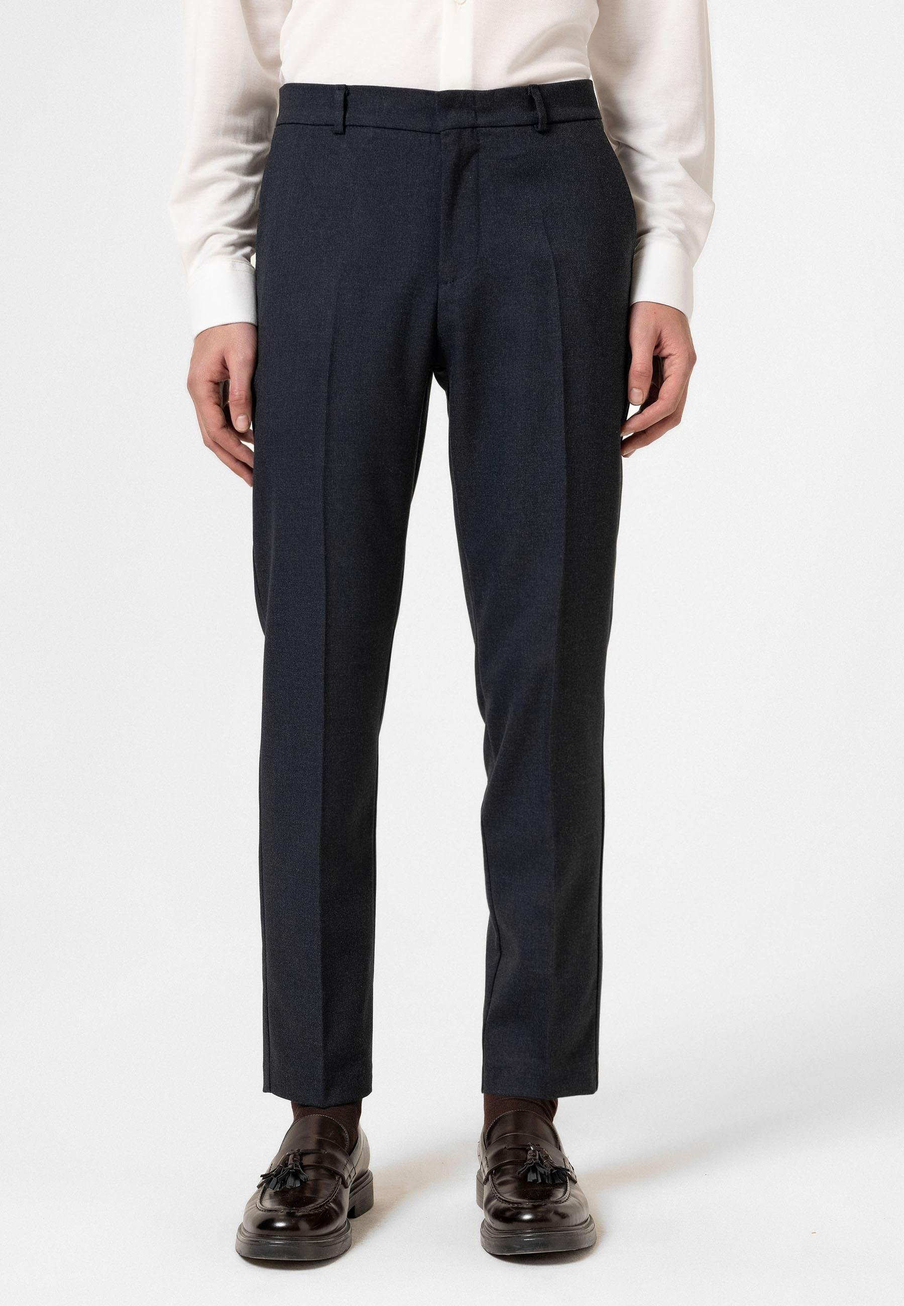 Antioch Lacivert Yüksek Bel Klasik Erkek Pantolon