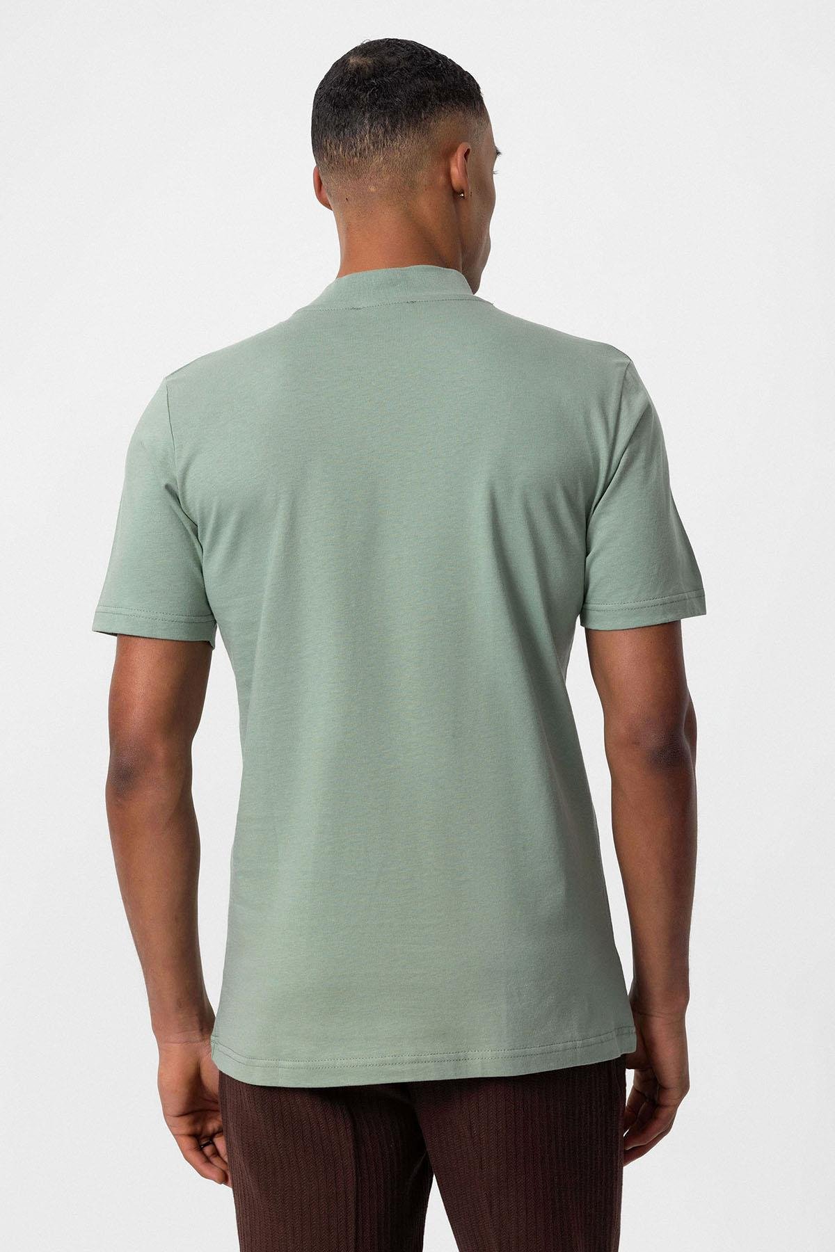 Antioch Mint Slim Fit Basic T-Shirt