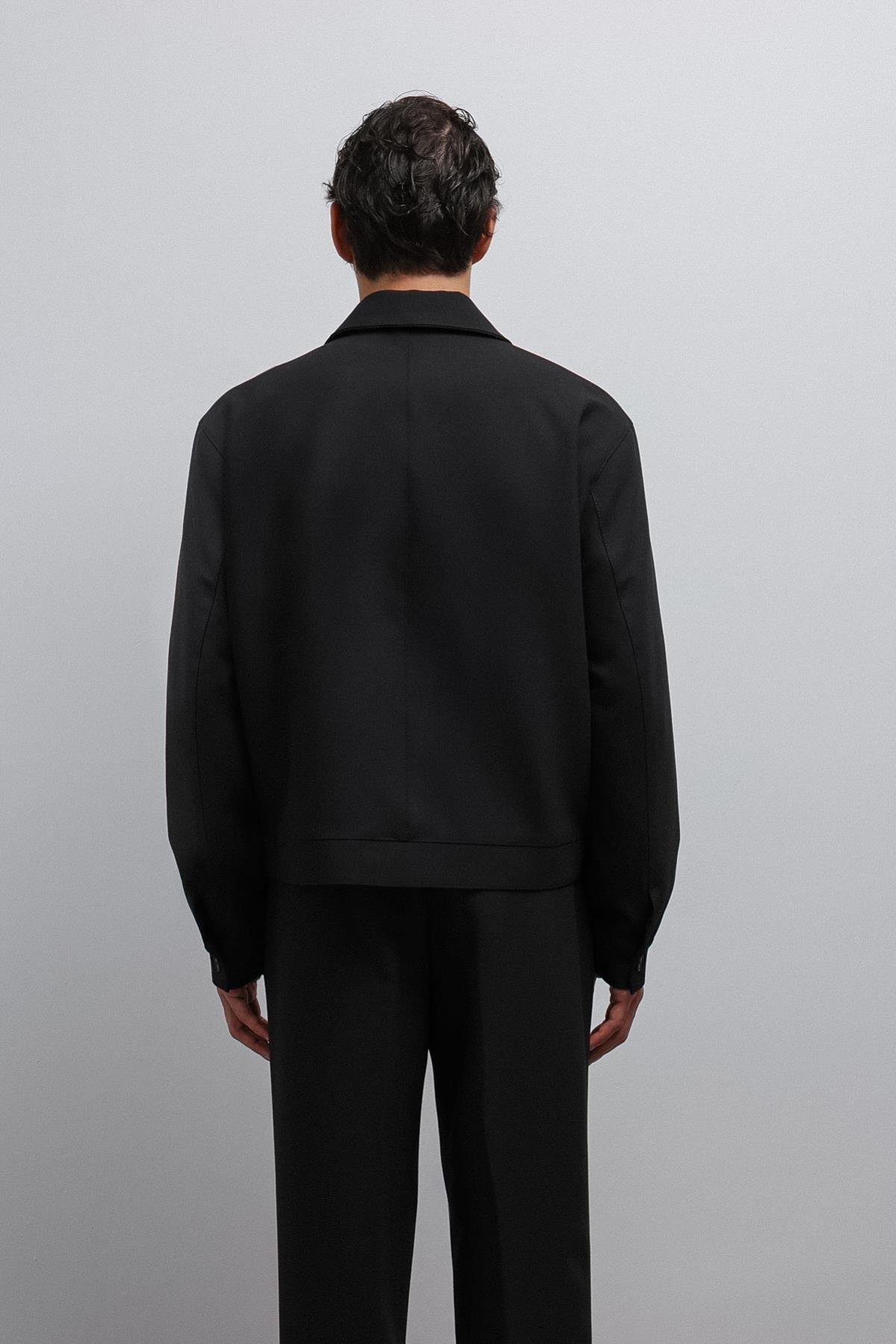 Antioch Siyah Fermuarlı Mevsimlik Erkek Mont