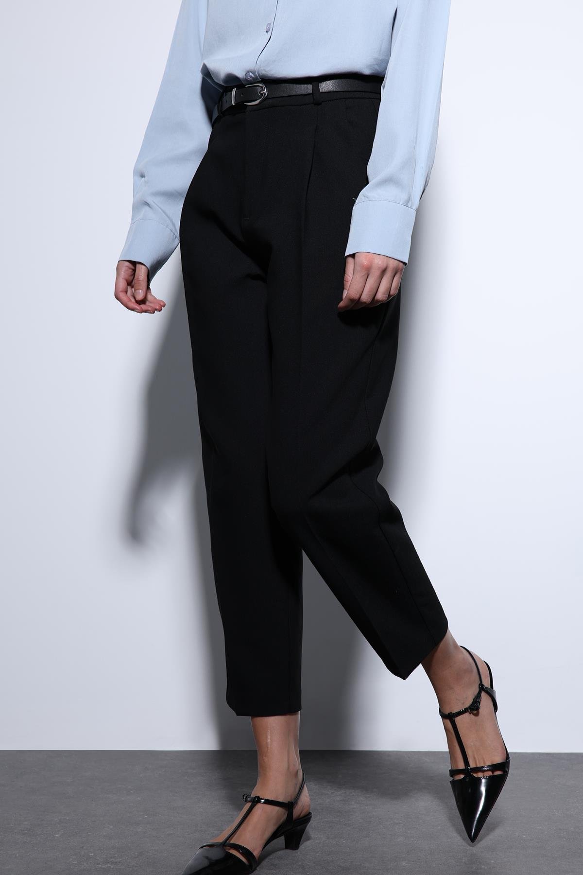 Antioch Siyah Pensli Kadın Pantolon