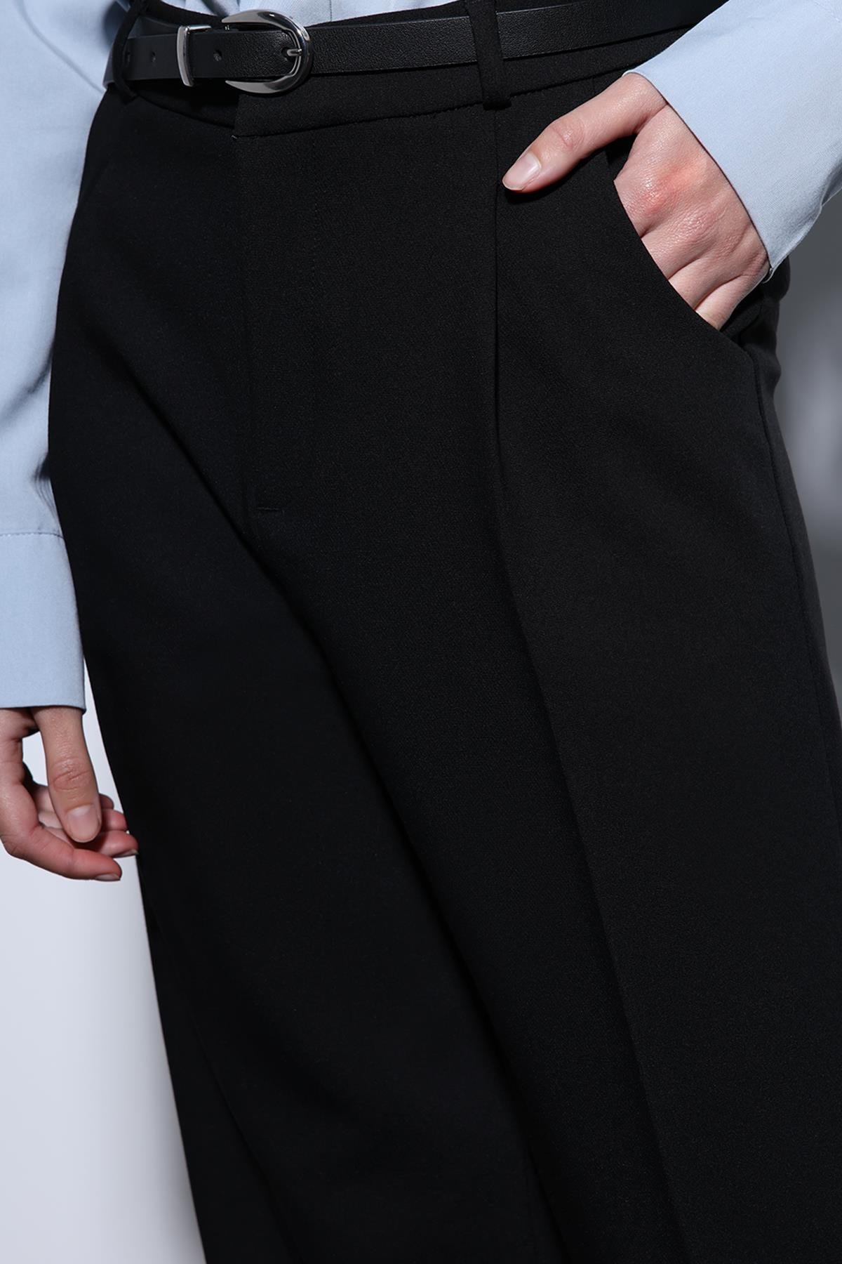 Antioch Siyah Pensli Kadın Pantolon