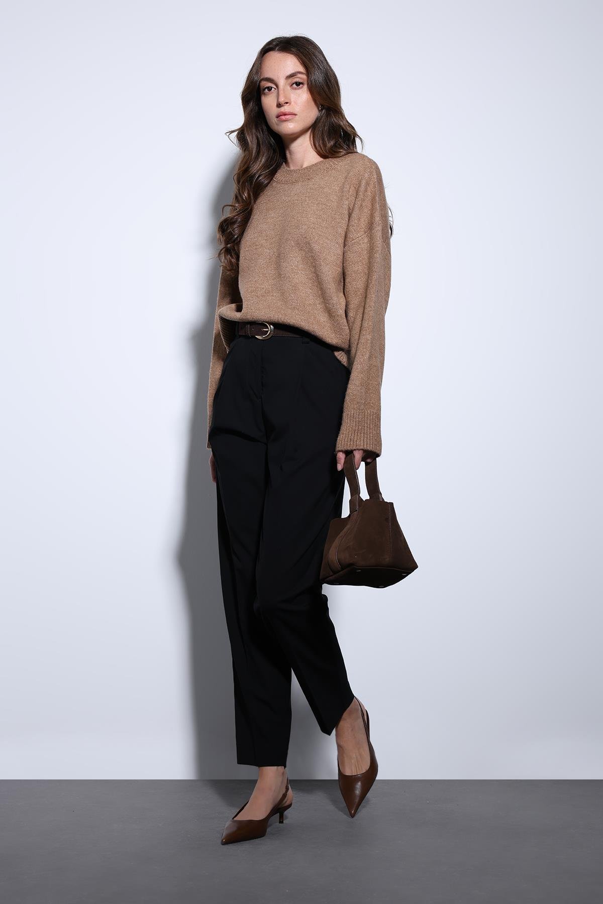 Antioch Siyah Pensli Kadın Pantolon