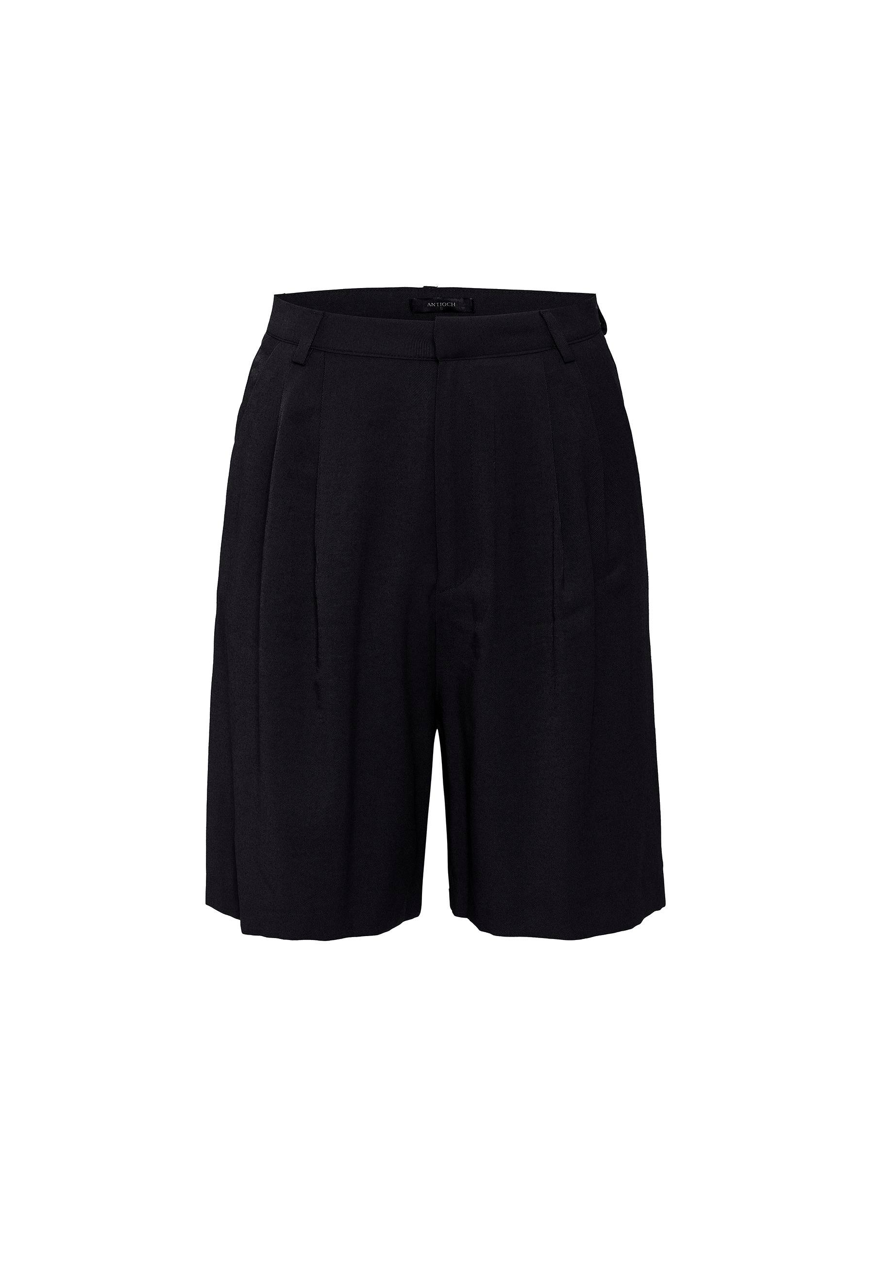 Antioch Siyah Pilili Kadın Bermuda Şort