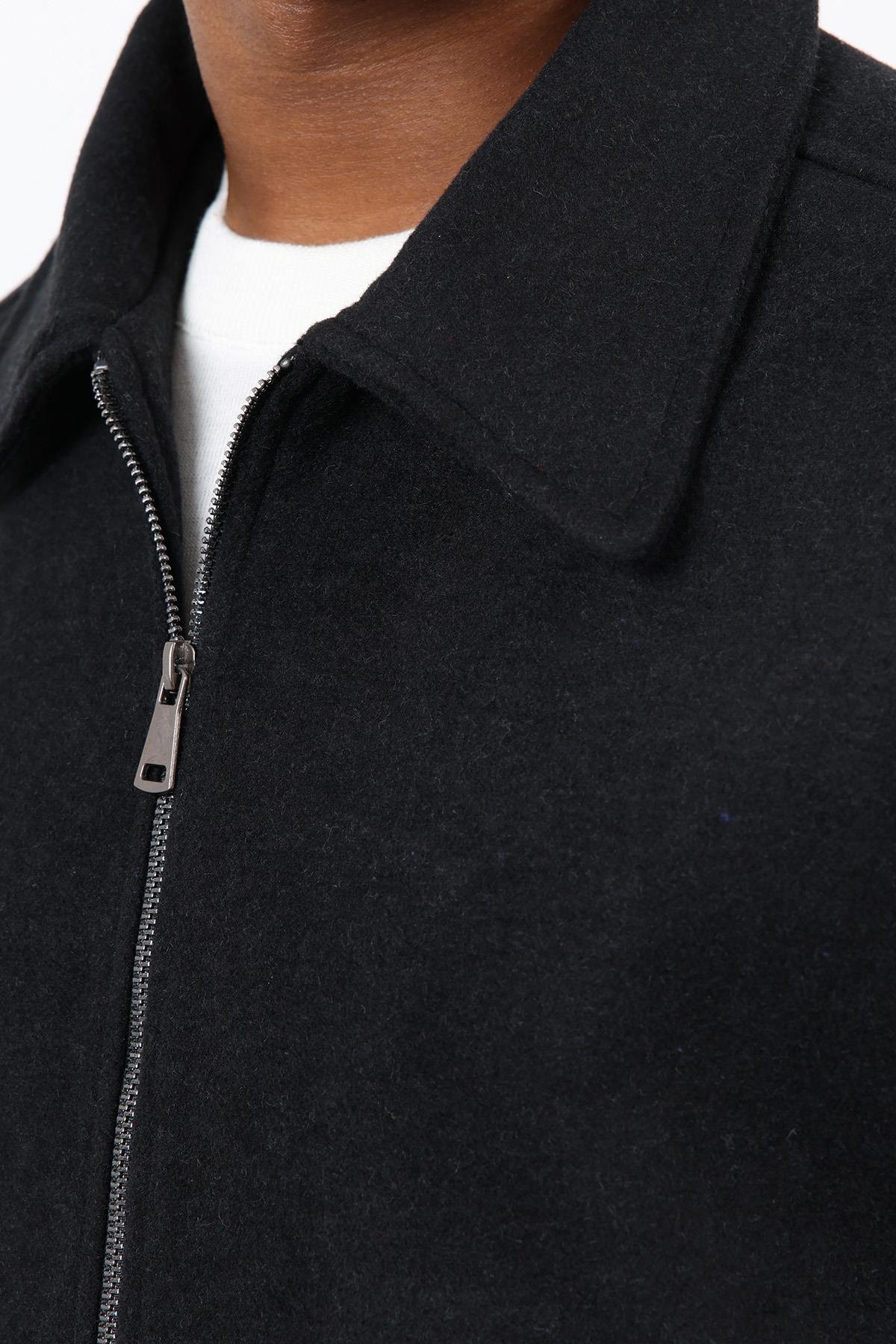 Antioch Siyah Regular Fit Dokulu Erkek Mont