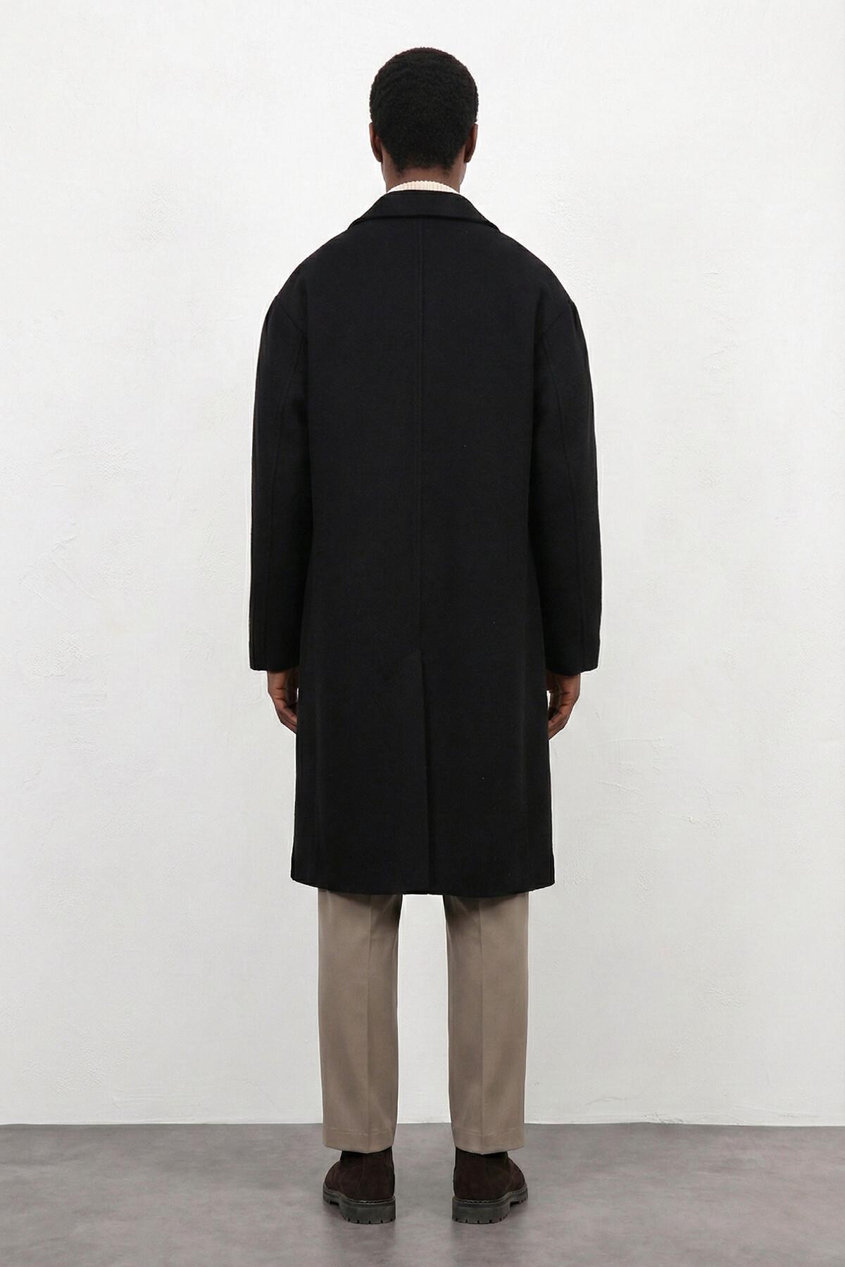 Antioch Siyah Relax Fit Erkek Kaban