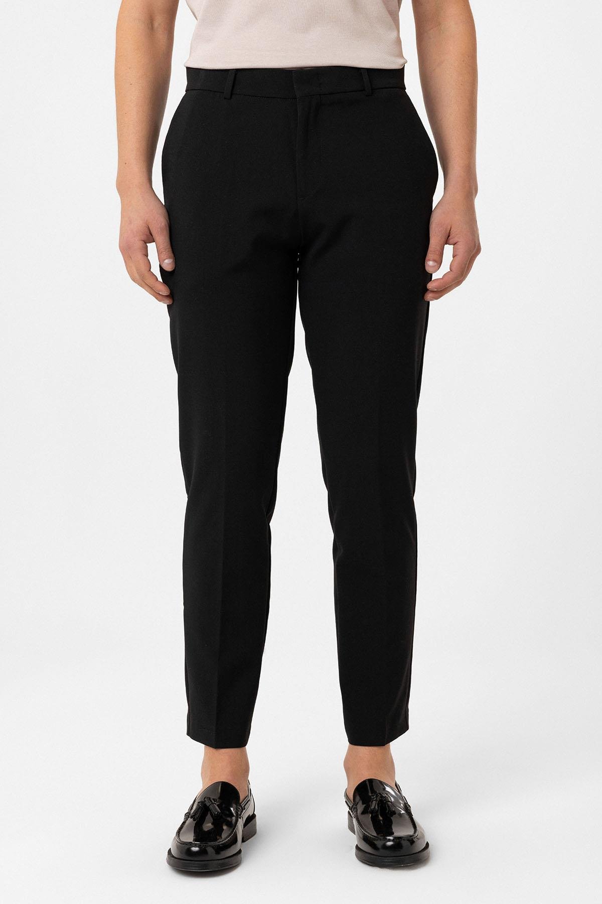 Antioch Siyah Slim Fit Comfort Erkek Pantolon