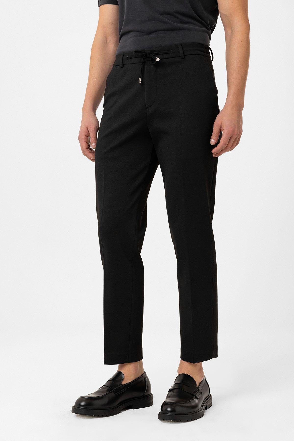 Antioch Siyah Slim Fit Comfort Erkek Takım