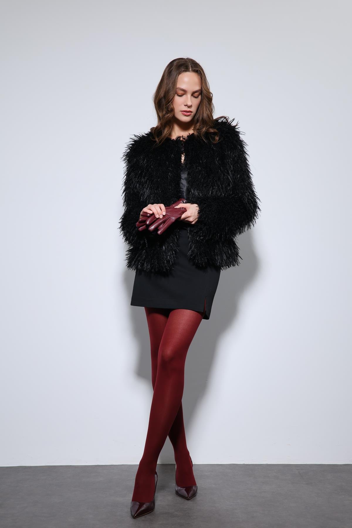 Antioch Siyah Suni Kürk Mont