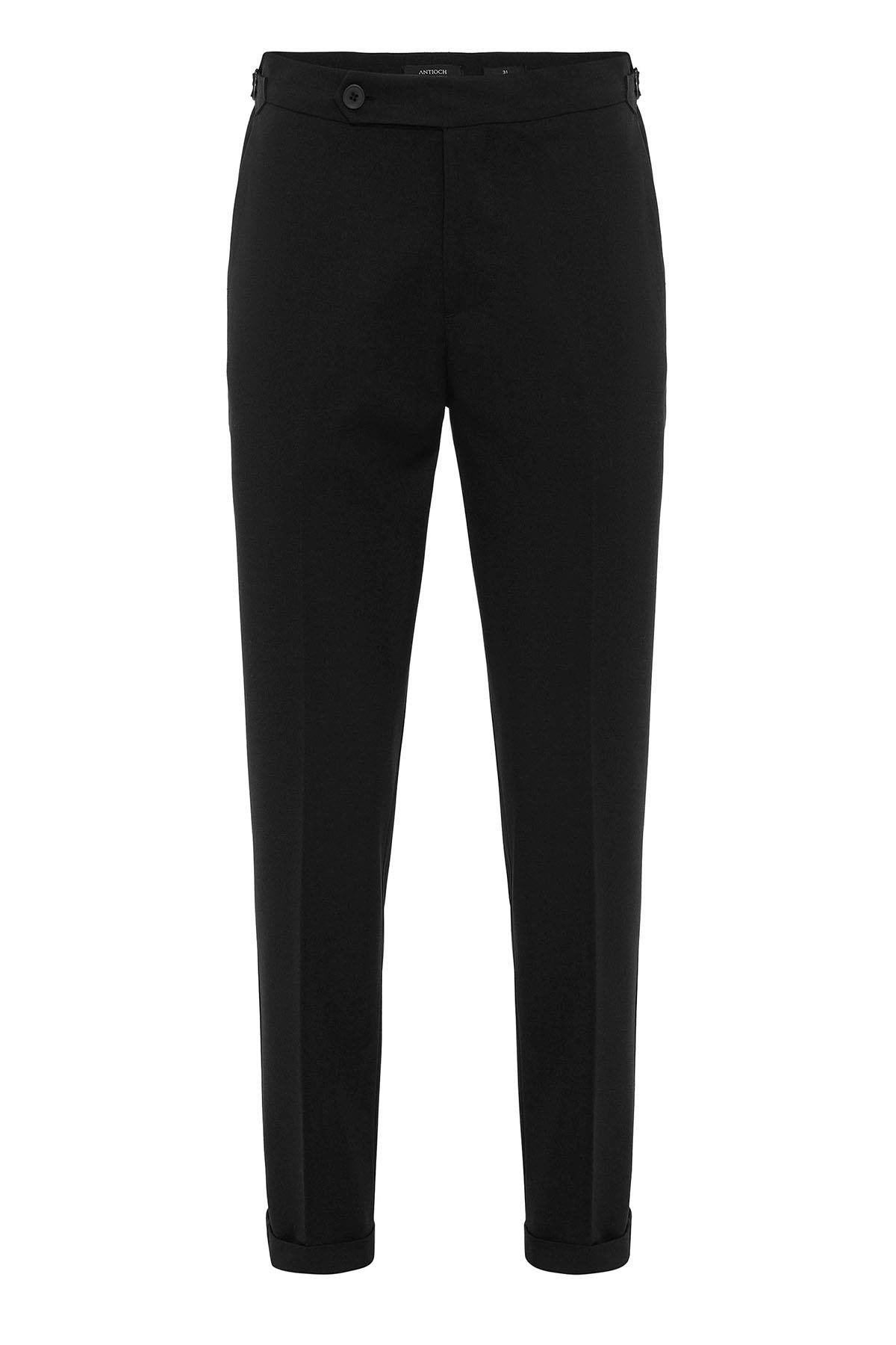 Antioch Siyah Yüksek Bel Regular Fit Erkek Pantolon