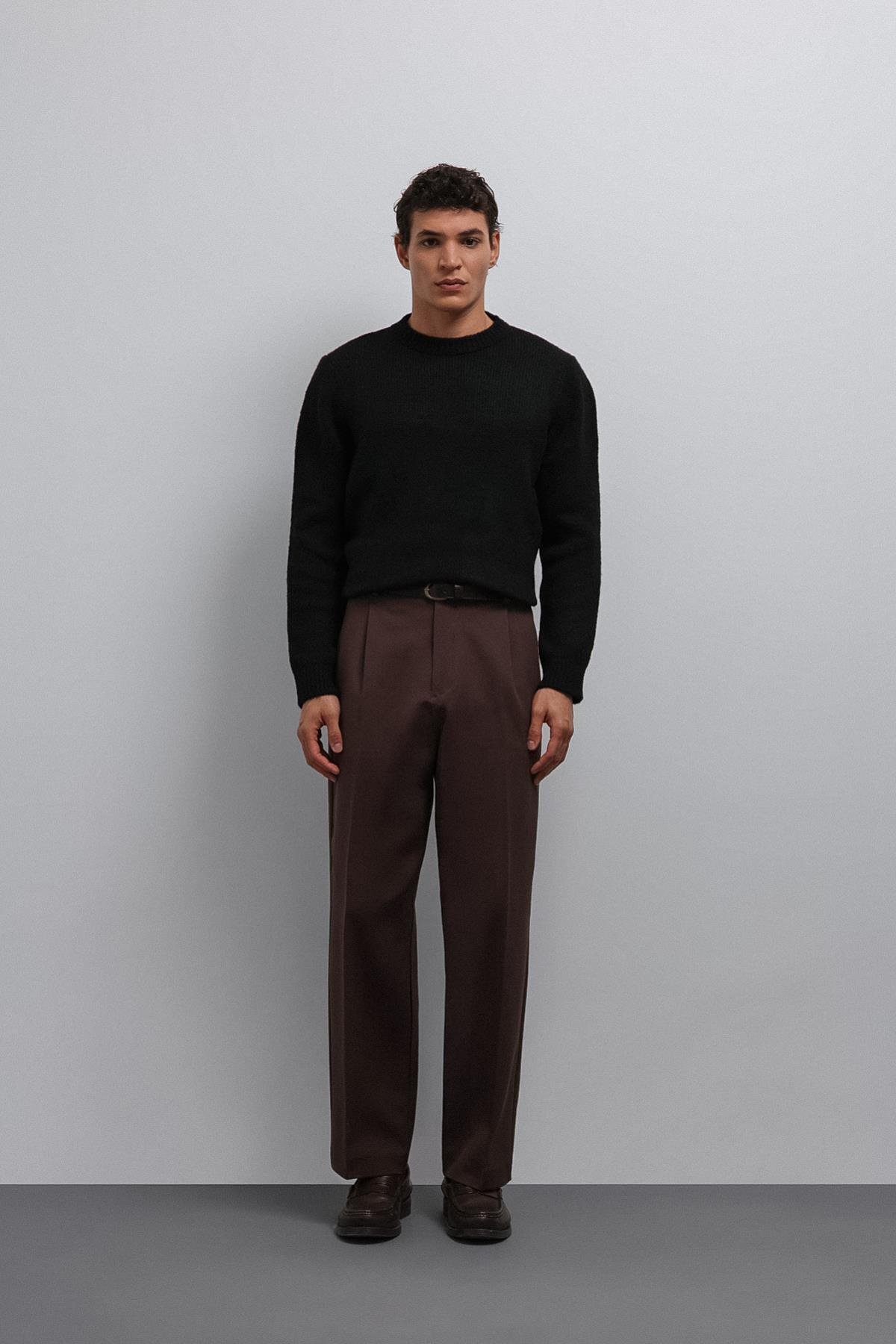 Antioch Siyah Yumuşak Dokulu Erkek Kazak