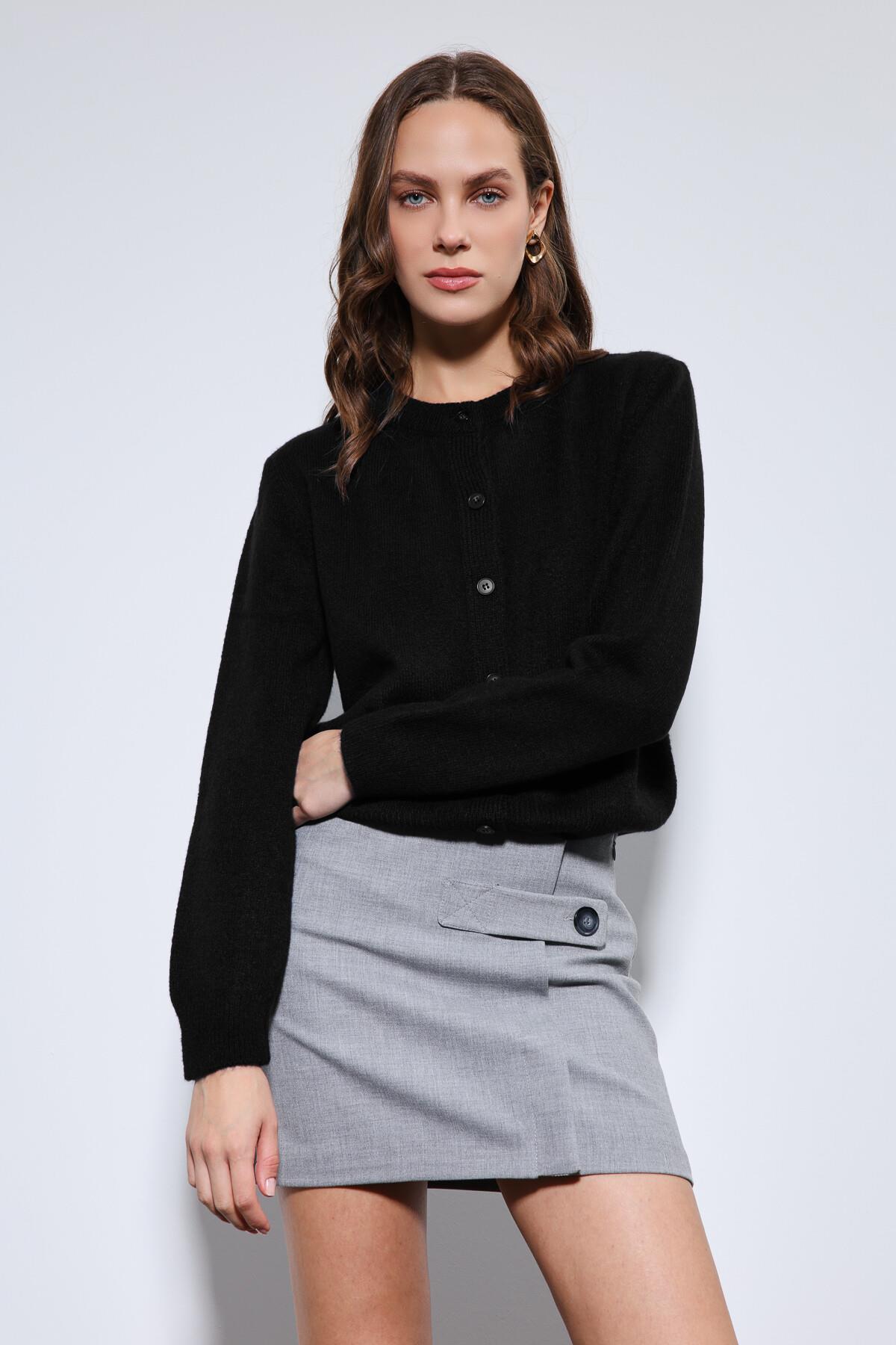 Antioch Siyah Yumuşak Dokulu Hırka