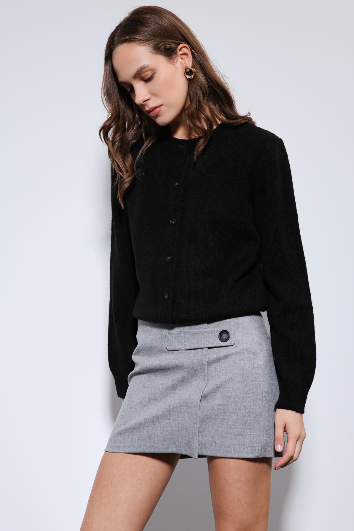 Antioch Siyah Yumuşak Dokulu Hırka