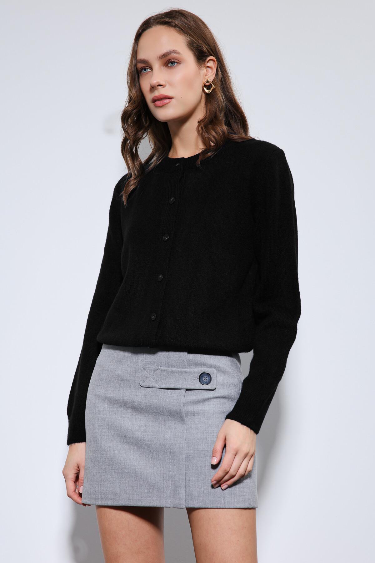 Antioch Siyah Yumuşak Dokulu Hırka