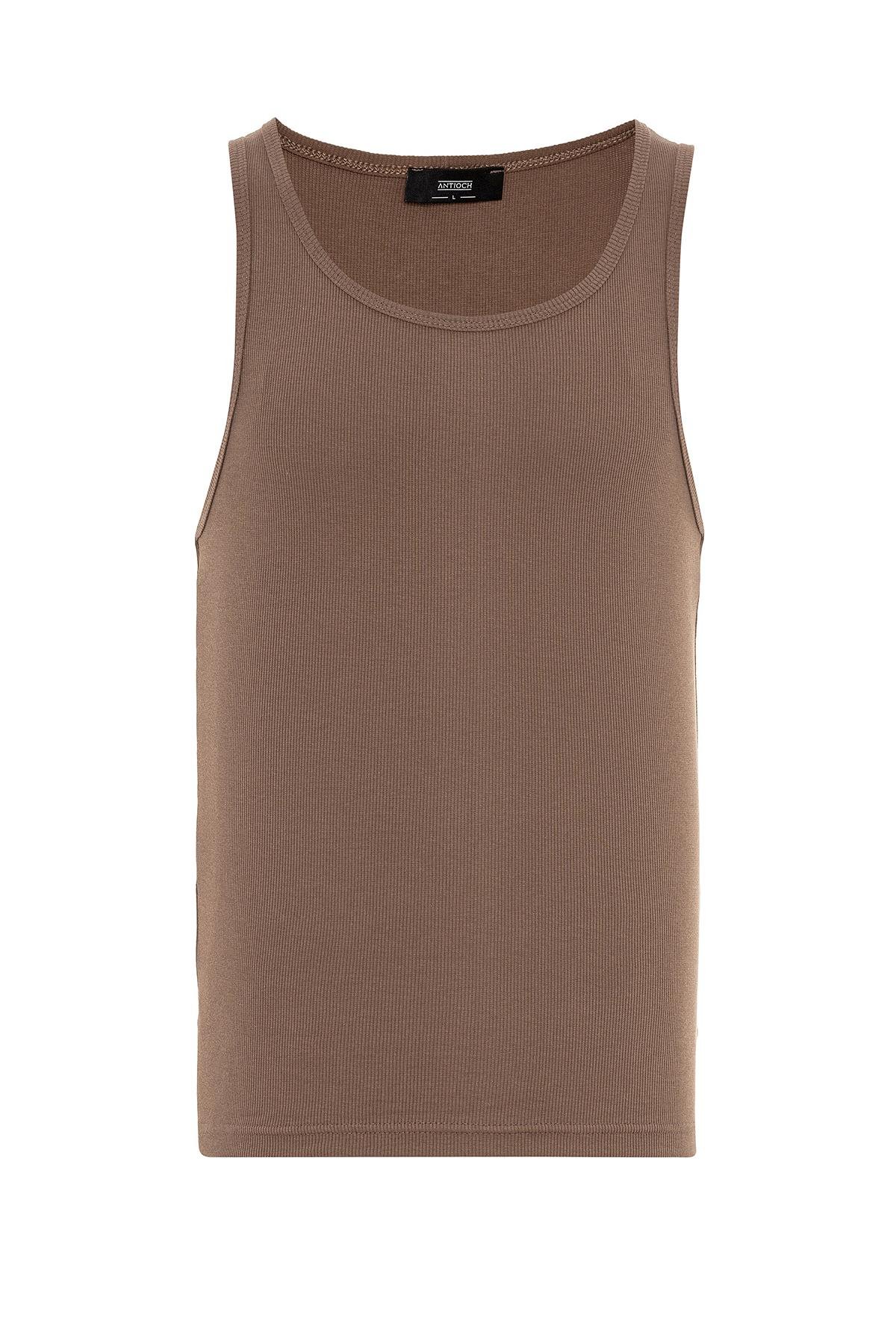 Antioch Kahve Slim Fit Erkek Atlet