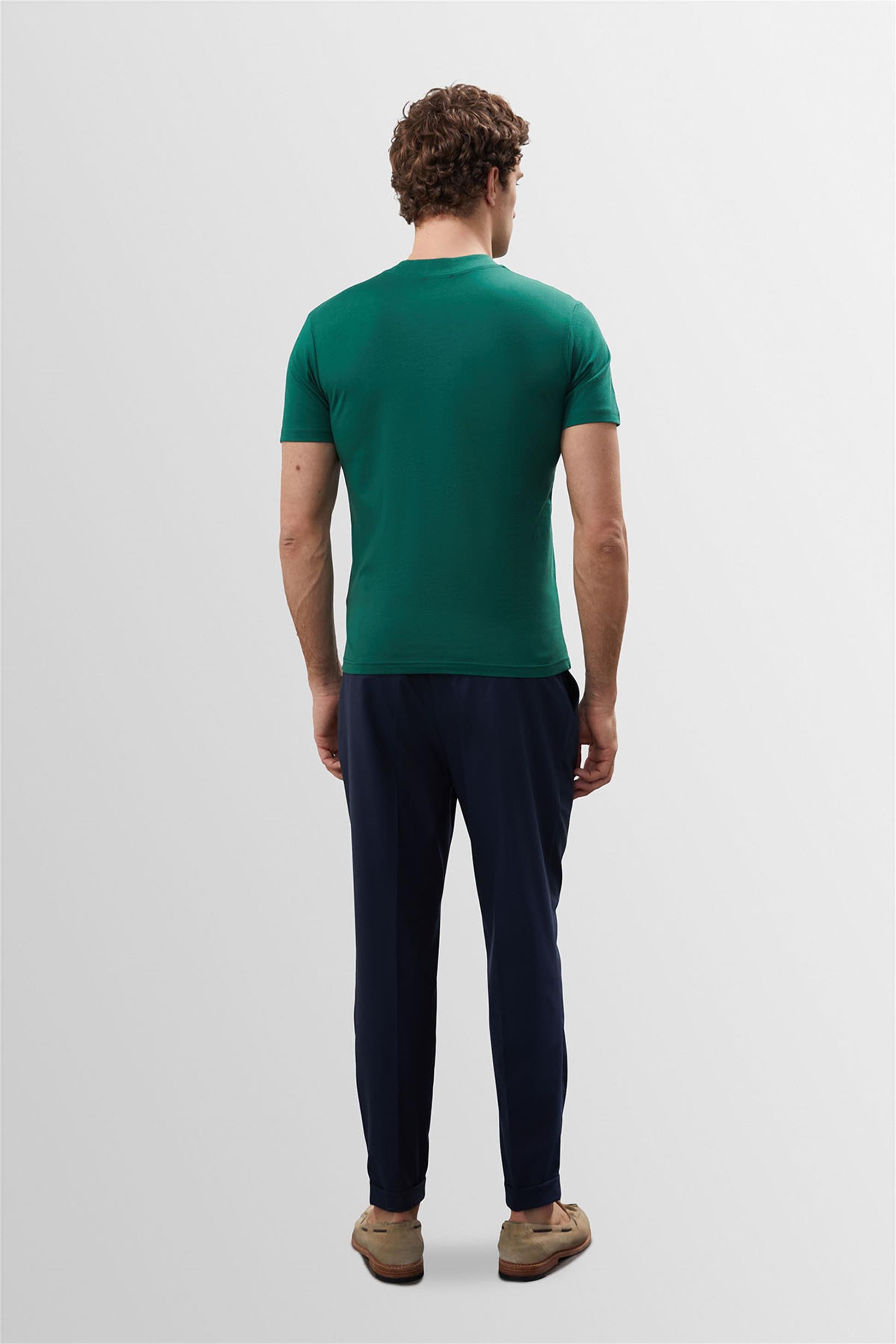 Antioch Men Ördek Yeşili Slim Fit Basic T-Shirt