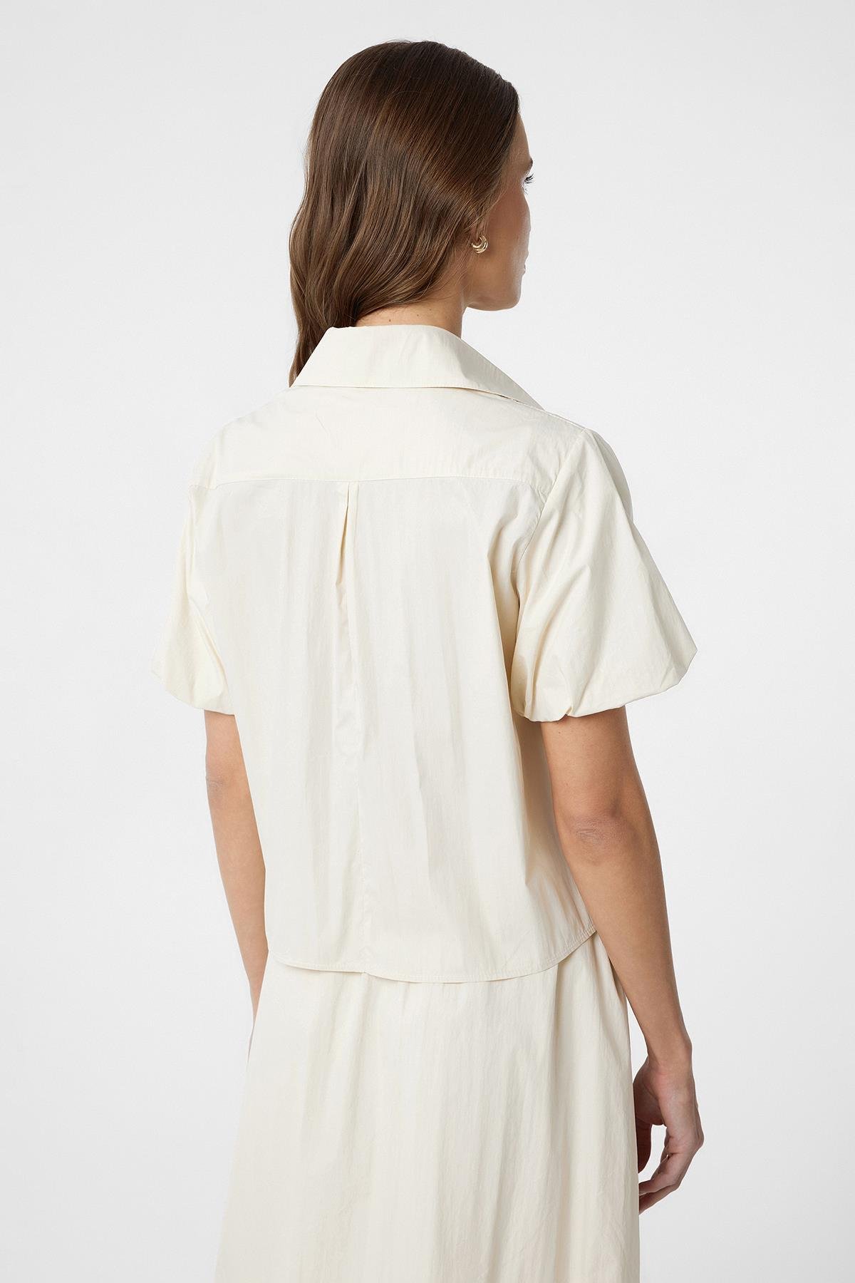 Antioch Taş Balon Kol Kadın Gömlek