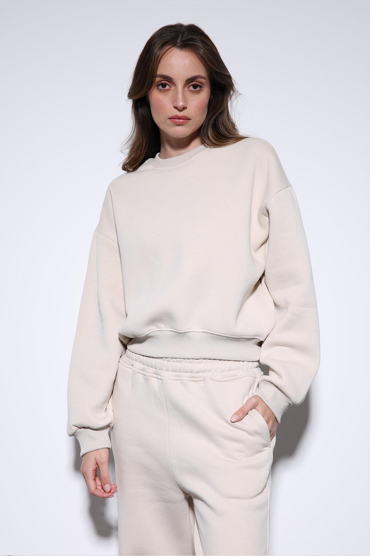Antioch Taş Basic Kadın Sweatshirt