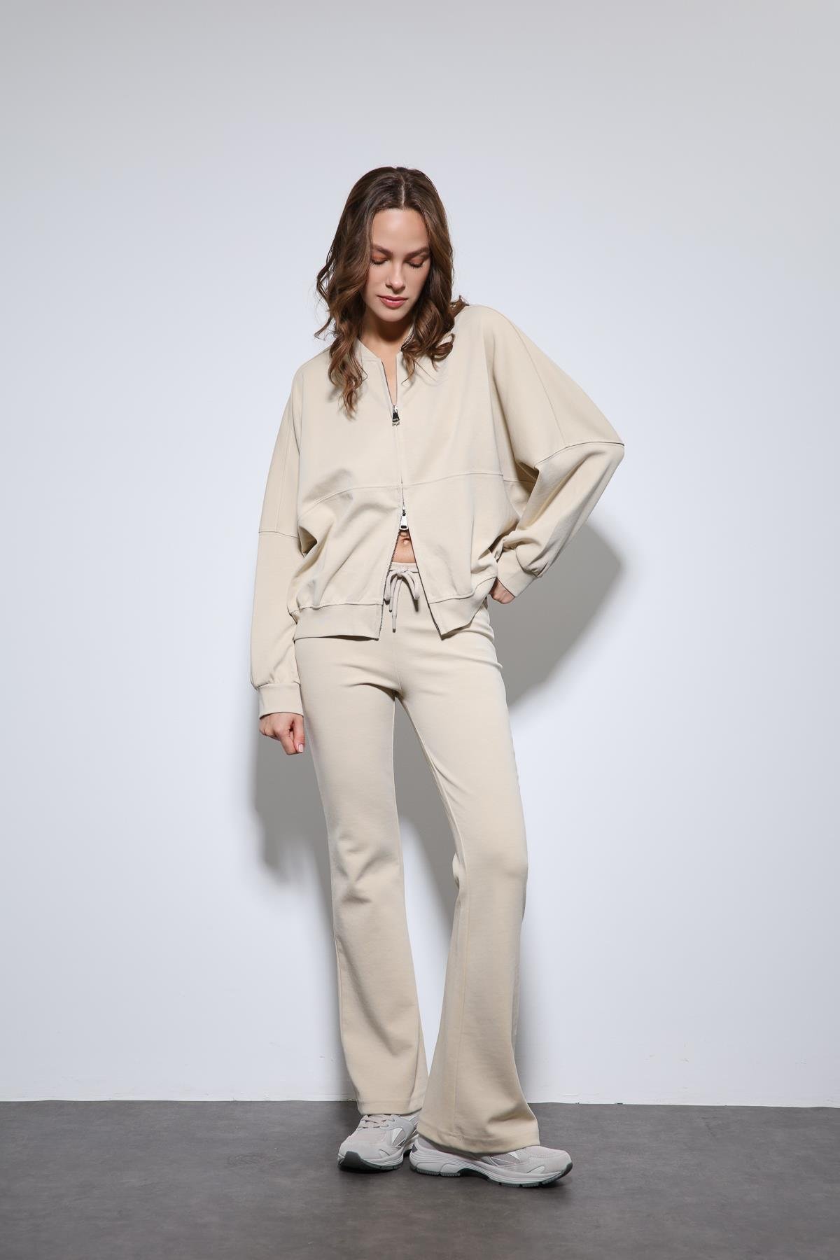 Antioch Taş Bomber Ceket ve İspanyol Paça Eşofman Takım