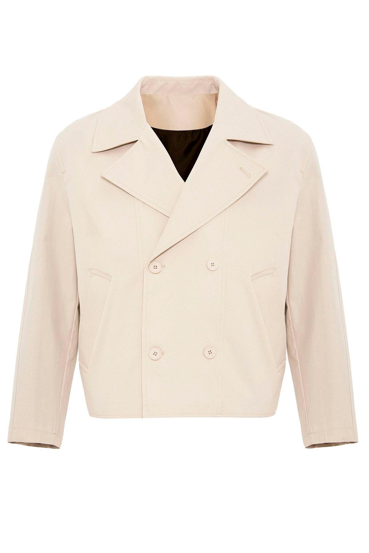 Antioch Taş Crop Fit Erkek Trençkot