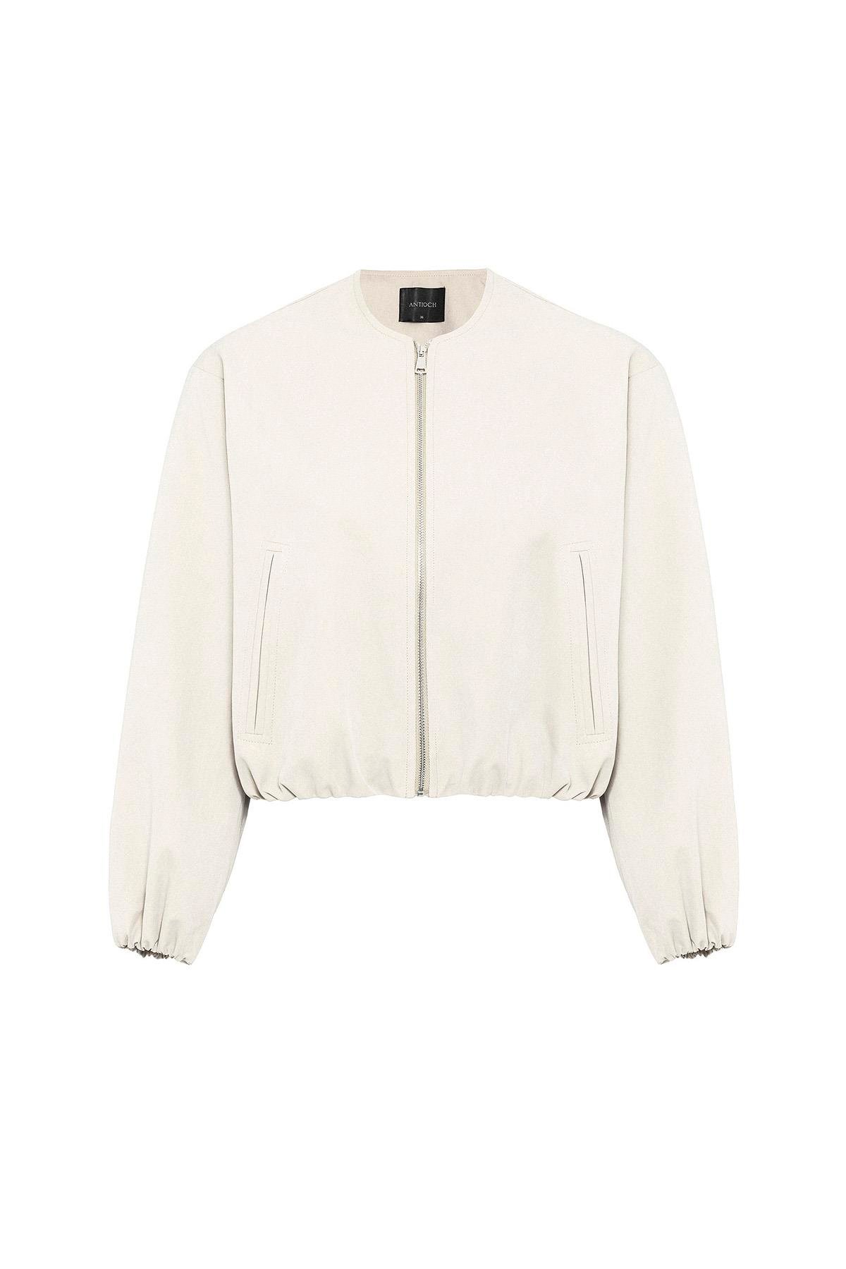 Antioch Taş Crop Kadın Bomber Mont