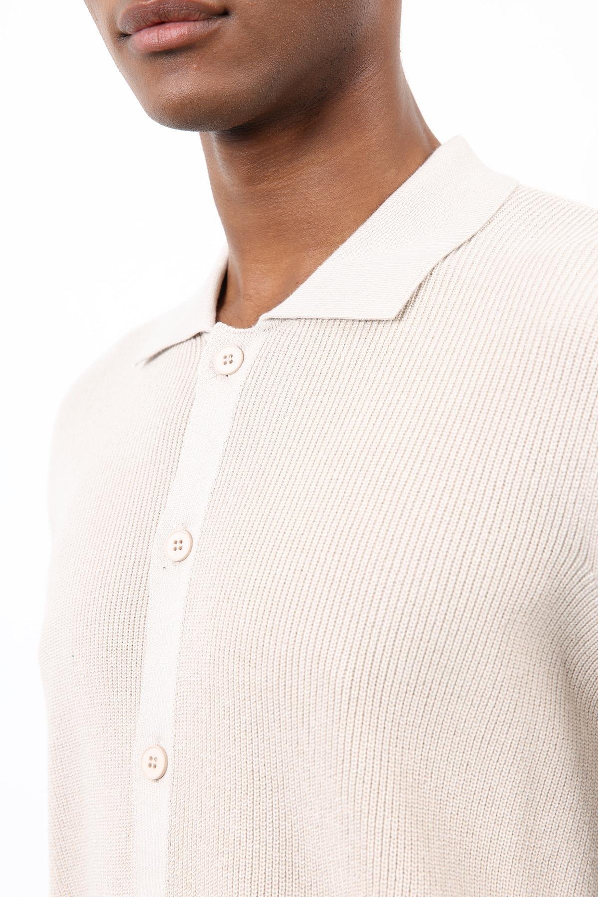 Antioch Taş İnce Örgü Triko Erkek Hırka