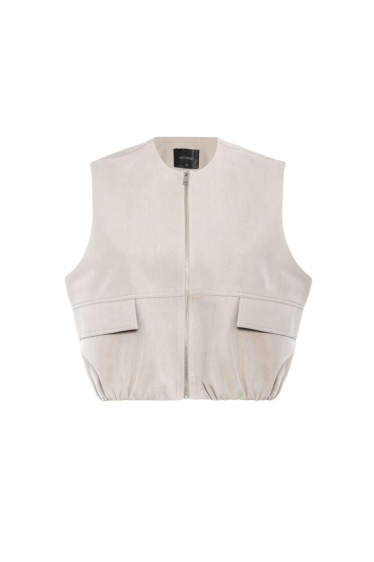 Antioch Taş Oversize Kadın Yelek