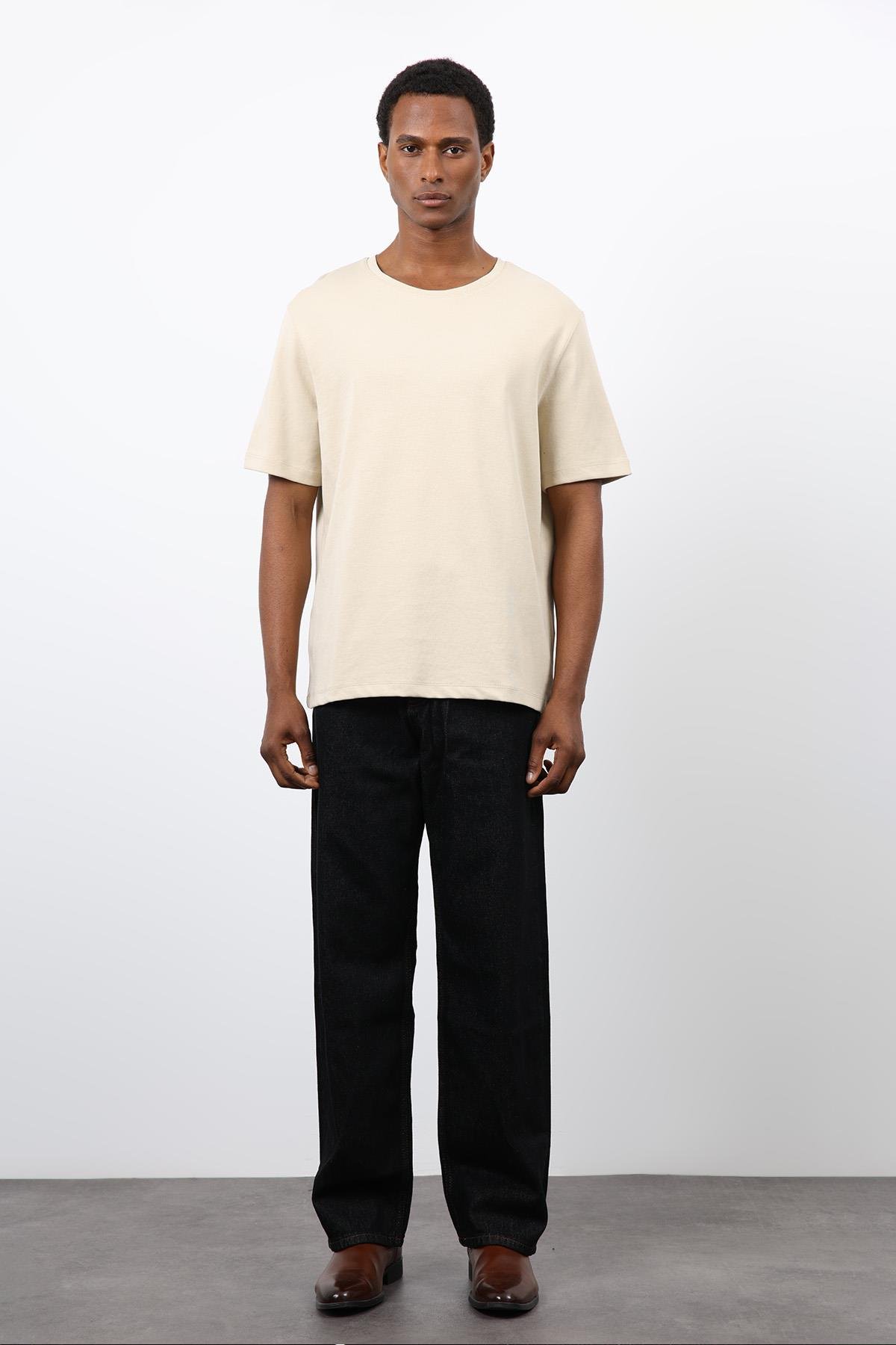 Antioch Taş Regular Fit Basic Erkek T-Shirt