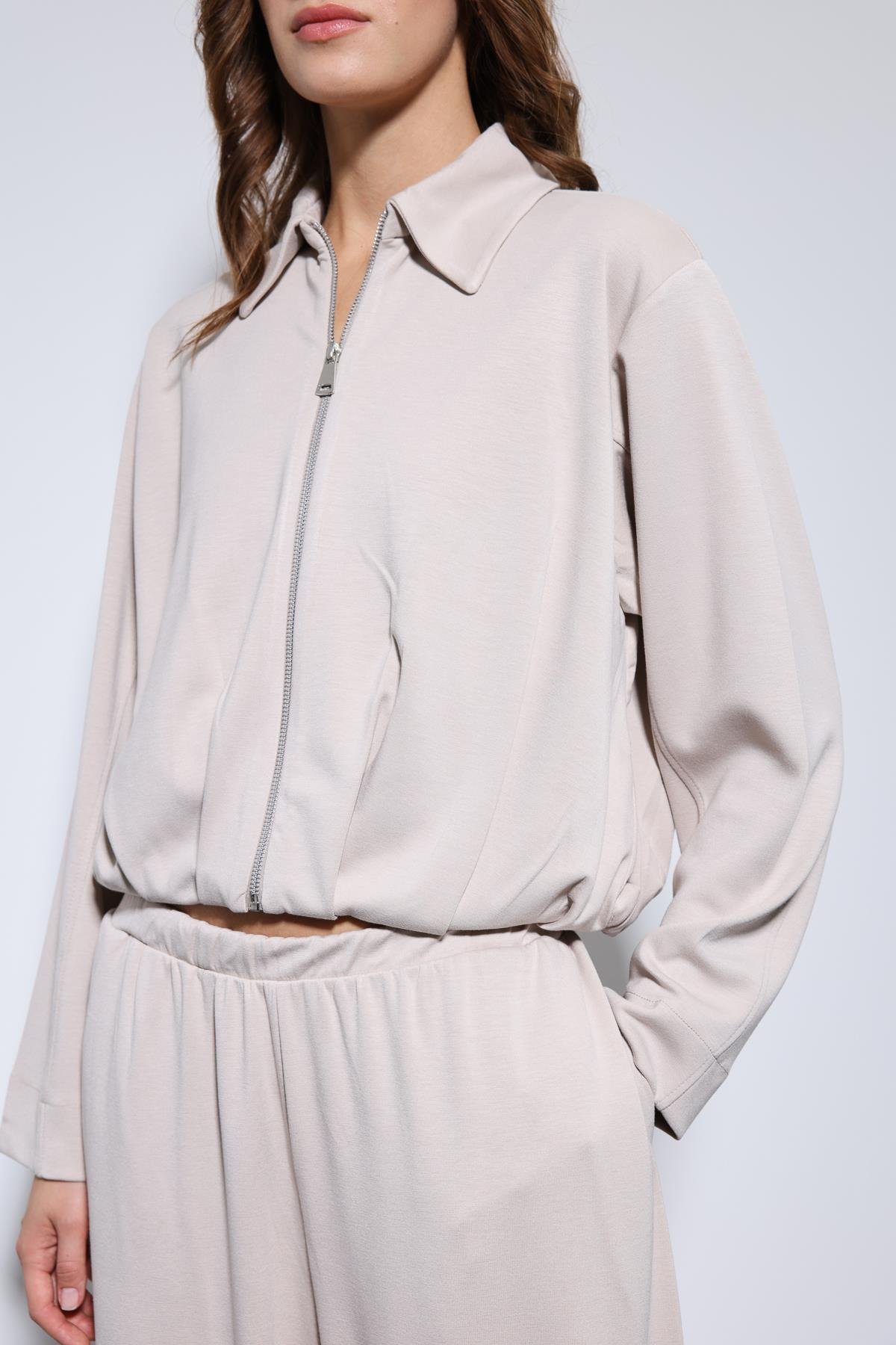 Antioch Taş Volümlü Ceket ve Paça Lastikli Eşofman Takım