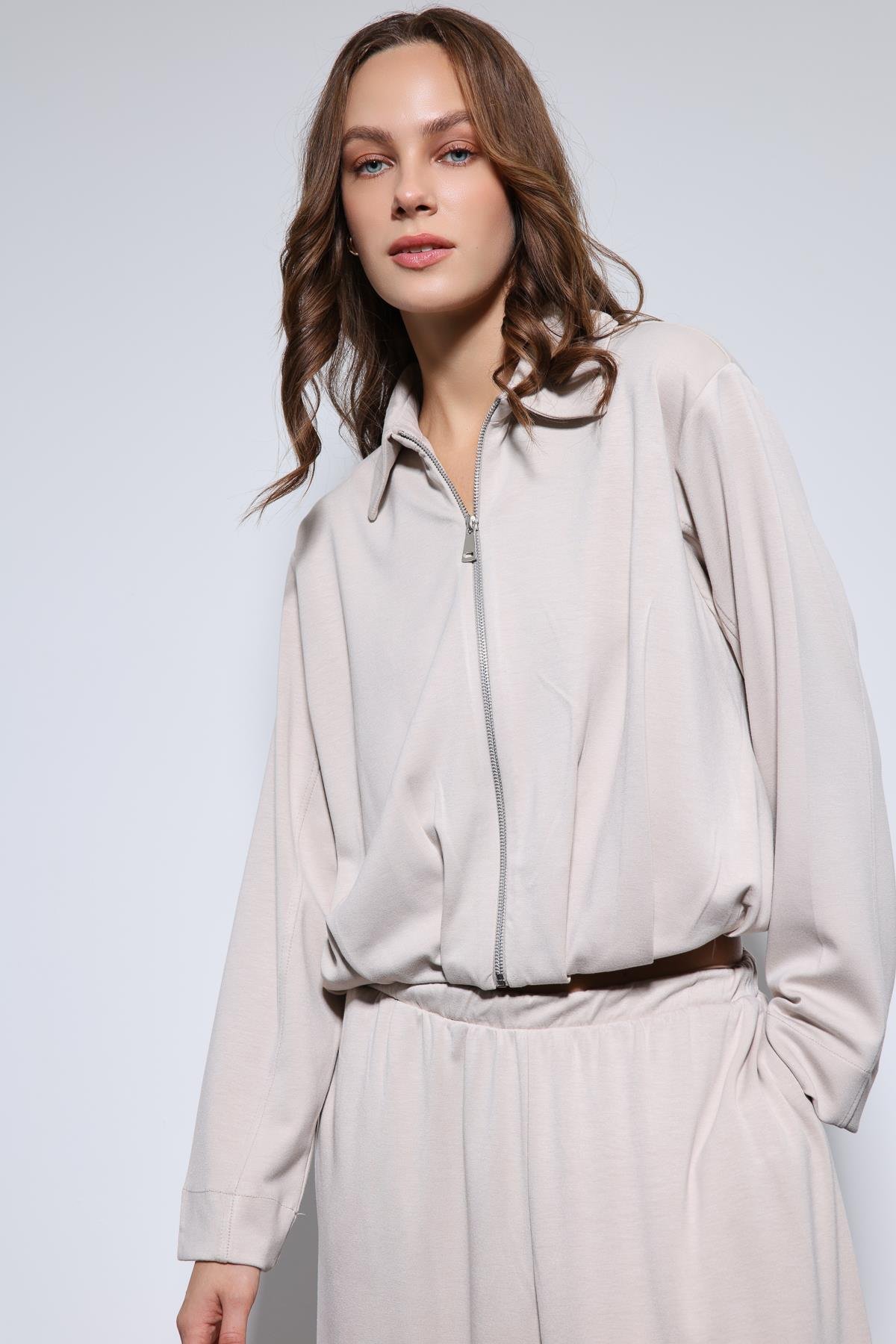 Antioch Taş Volümlü Ceket ve Paça Lastikli Eşofman Takım