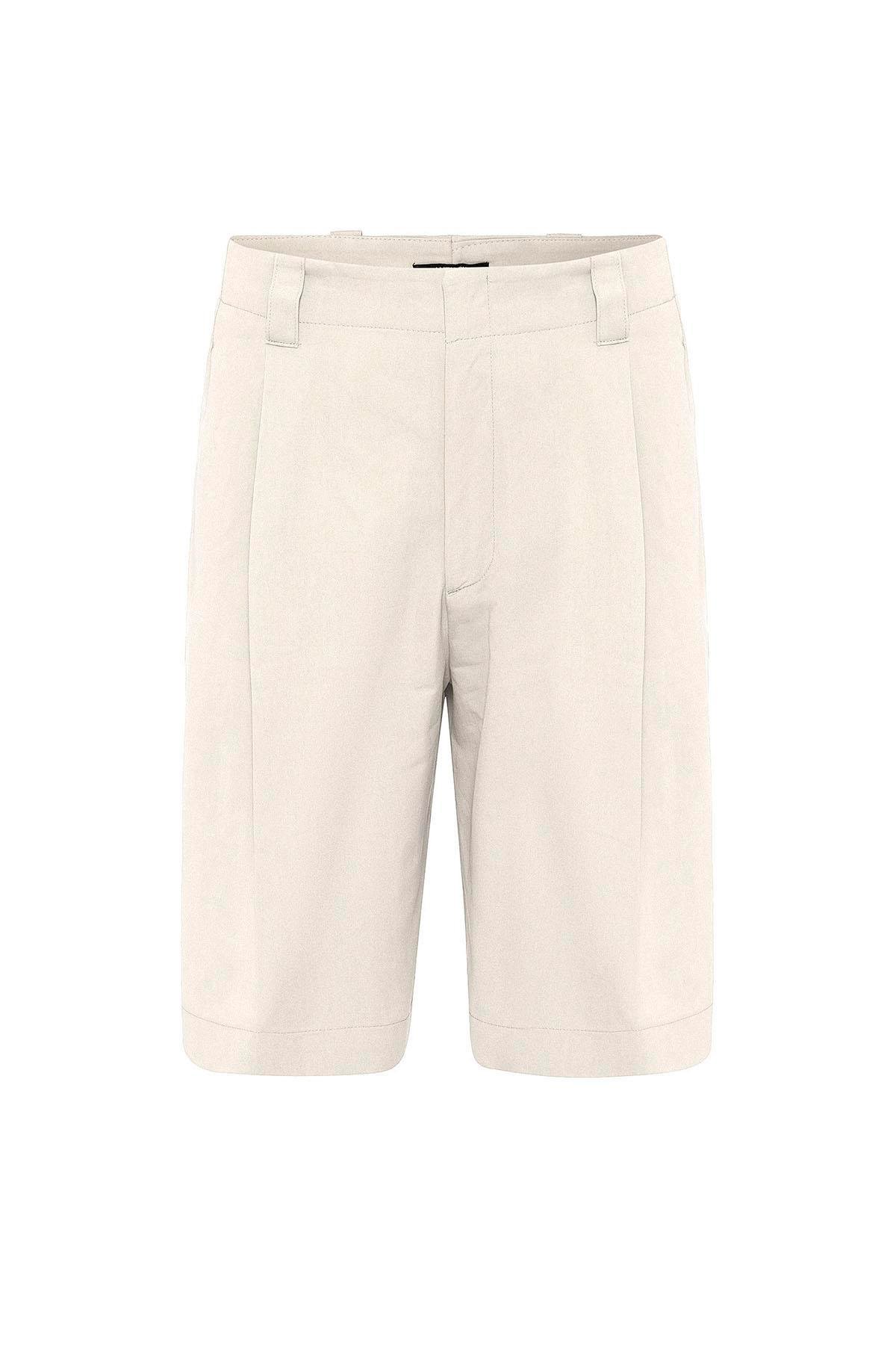 Antioch Taş Yüksek Bel Pileli Relaxed Bermuda Erkek Şort