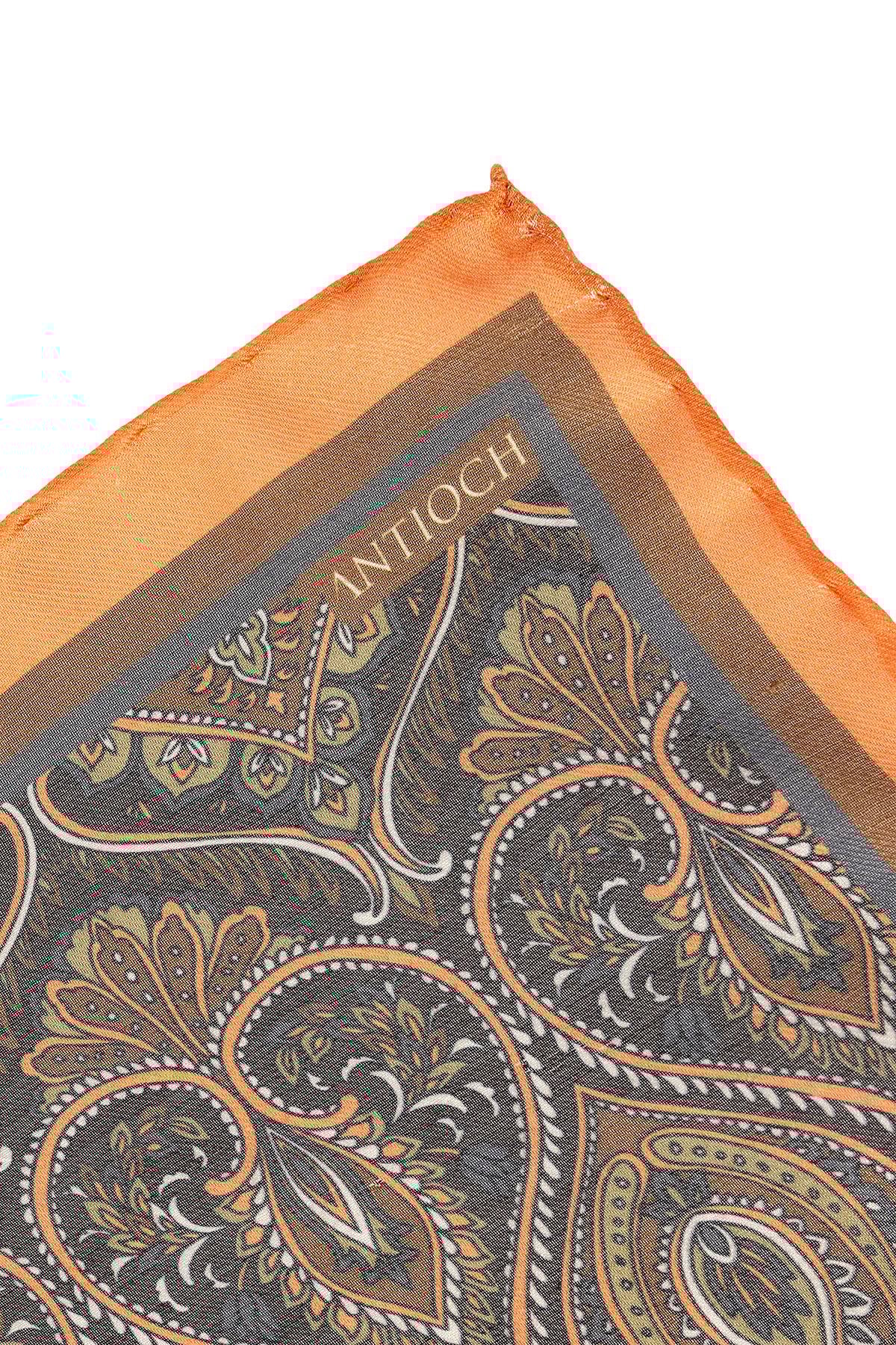 Antioch Turuncu Desenli Fular