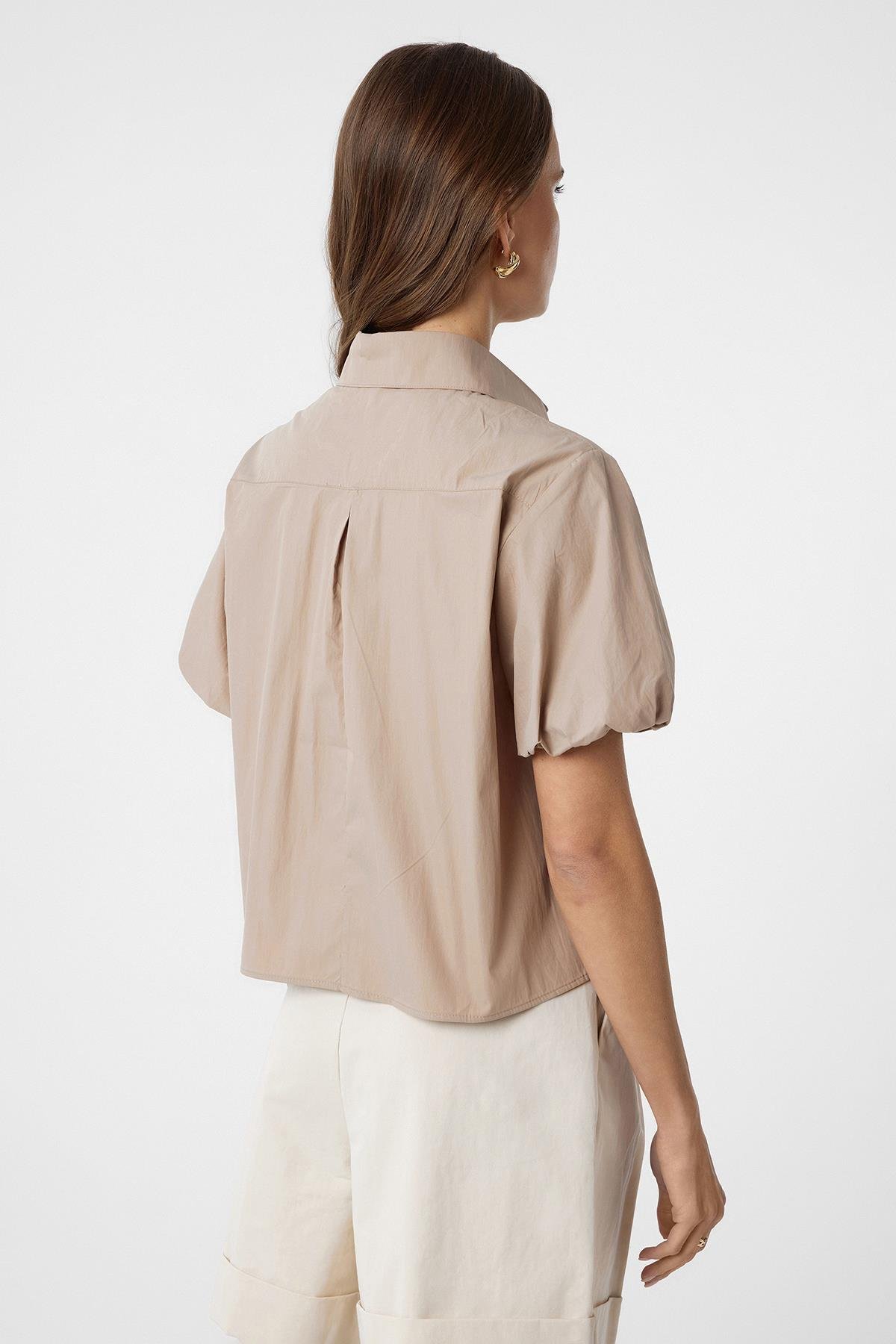 Antioch Vizon Balon Kol Kadın Gömlek