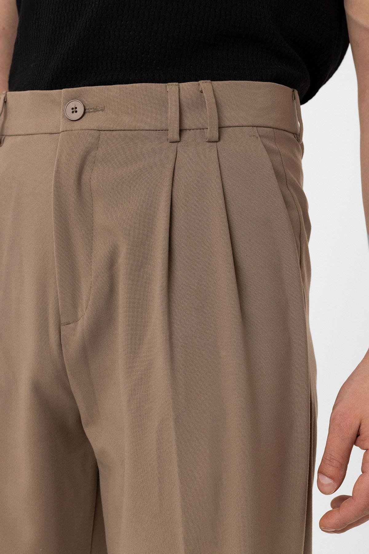 Antioch Vizon Çift Pileli Baggy Fit Erkek Pantolon