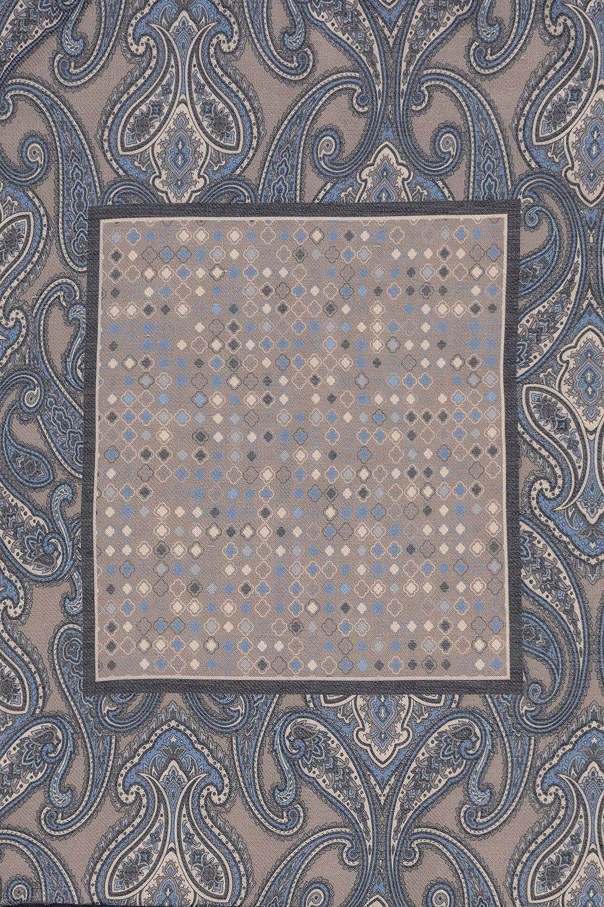 Antioch Vizon Kare Etnik Desenli Fular