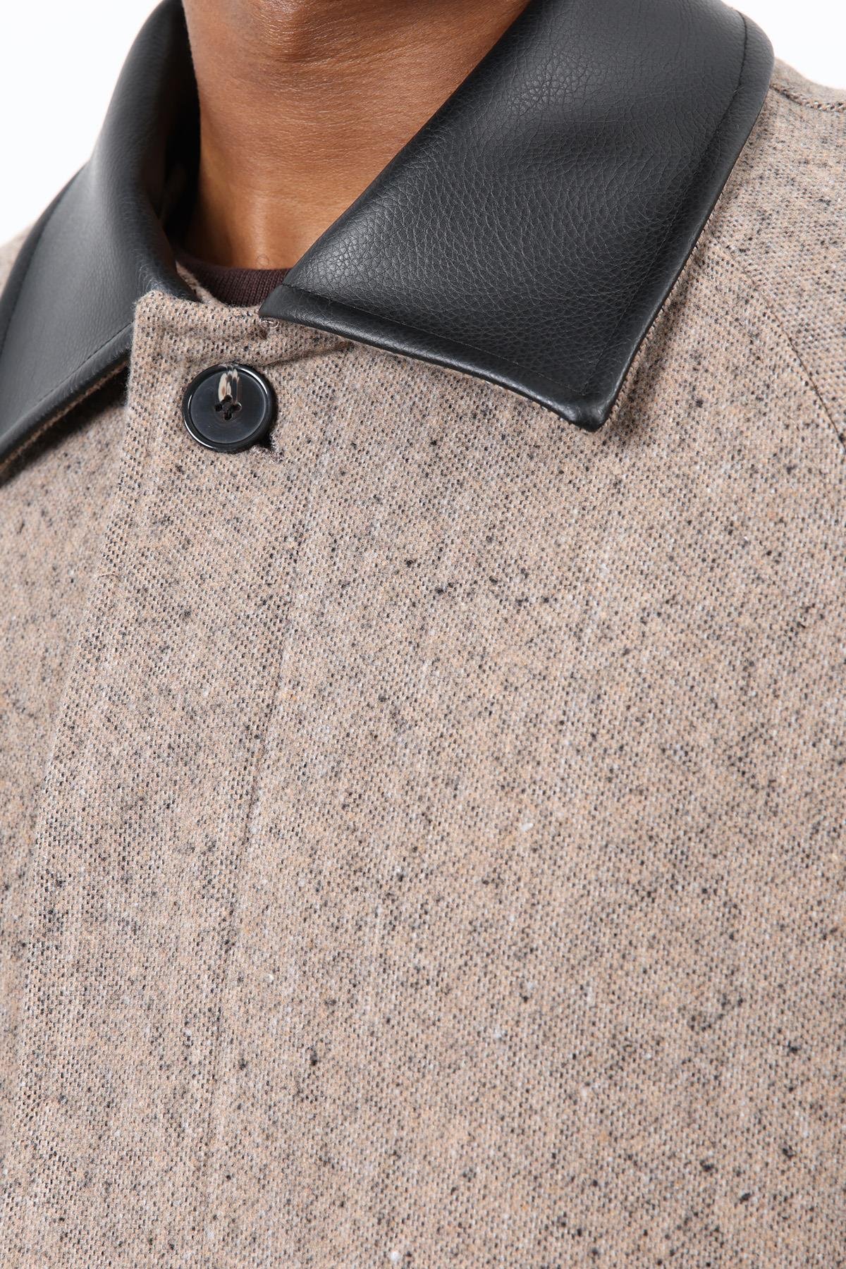 Antioch Vizon Kontrast Yaka Erkek Kaban