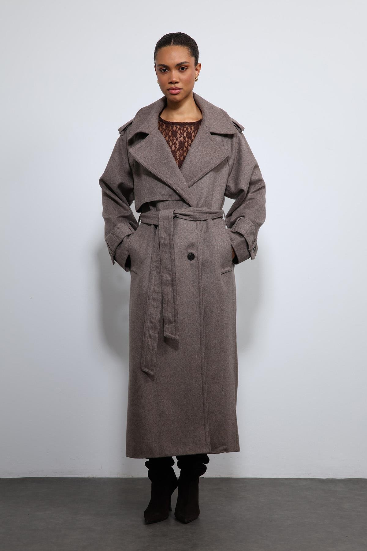 Antioch Vizon Oversize Kemerli Kaban