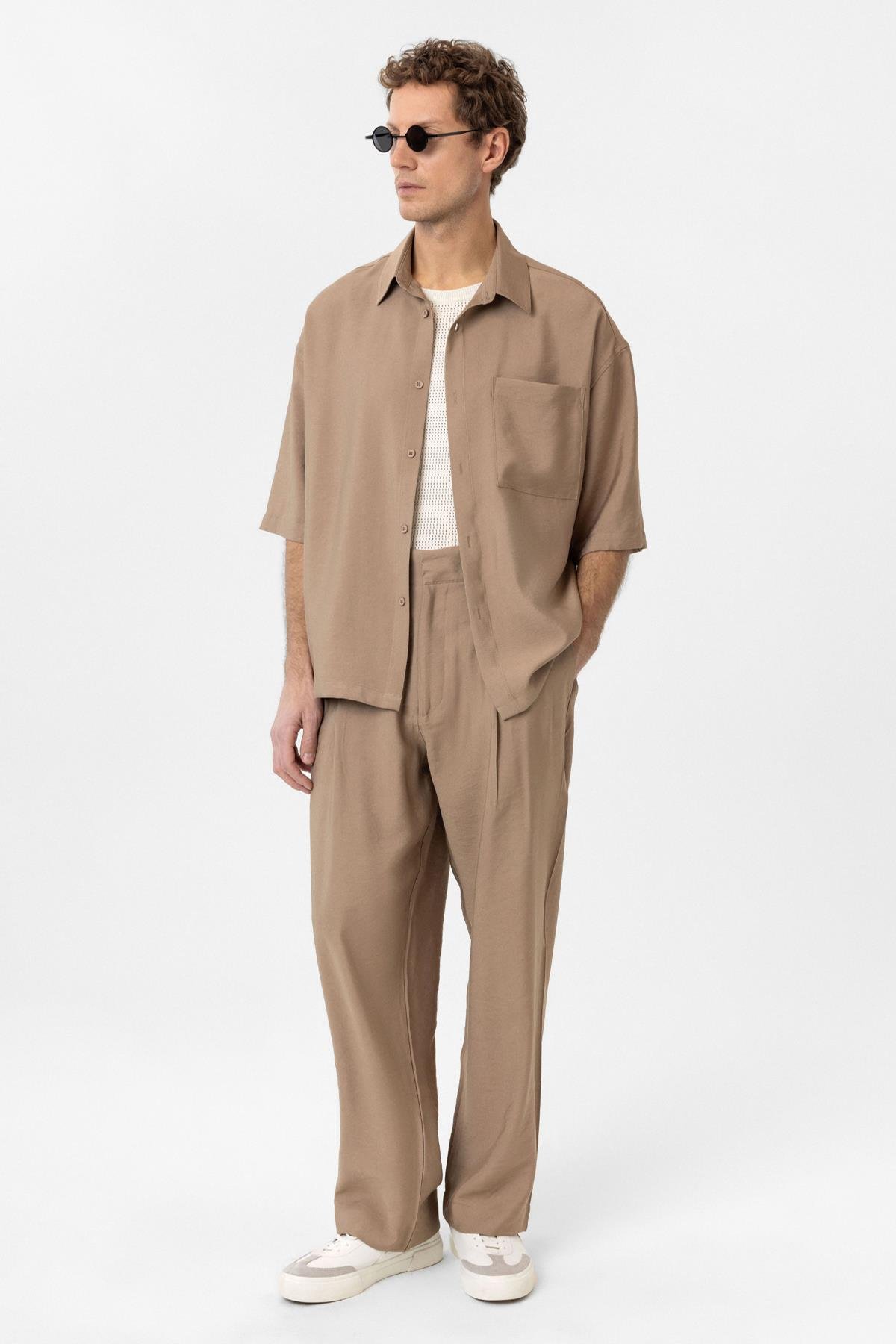 Antioch Vizon Relaxed Kısa Kollu Erkek Gömlek