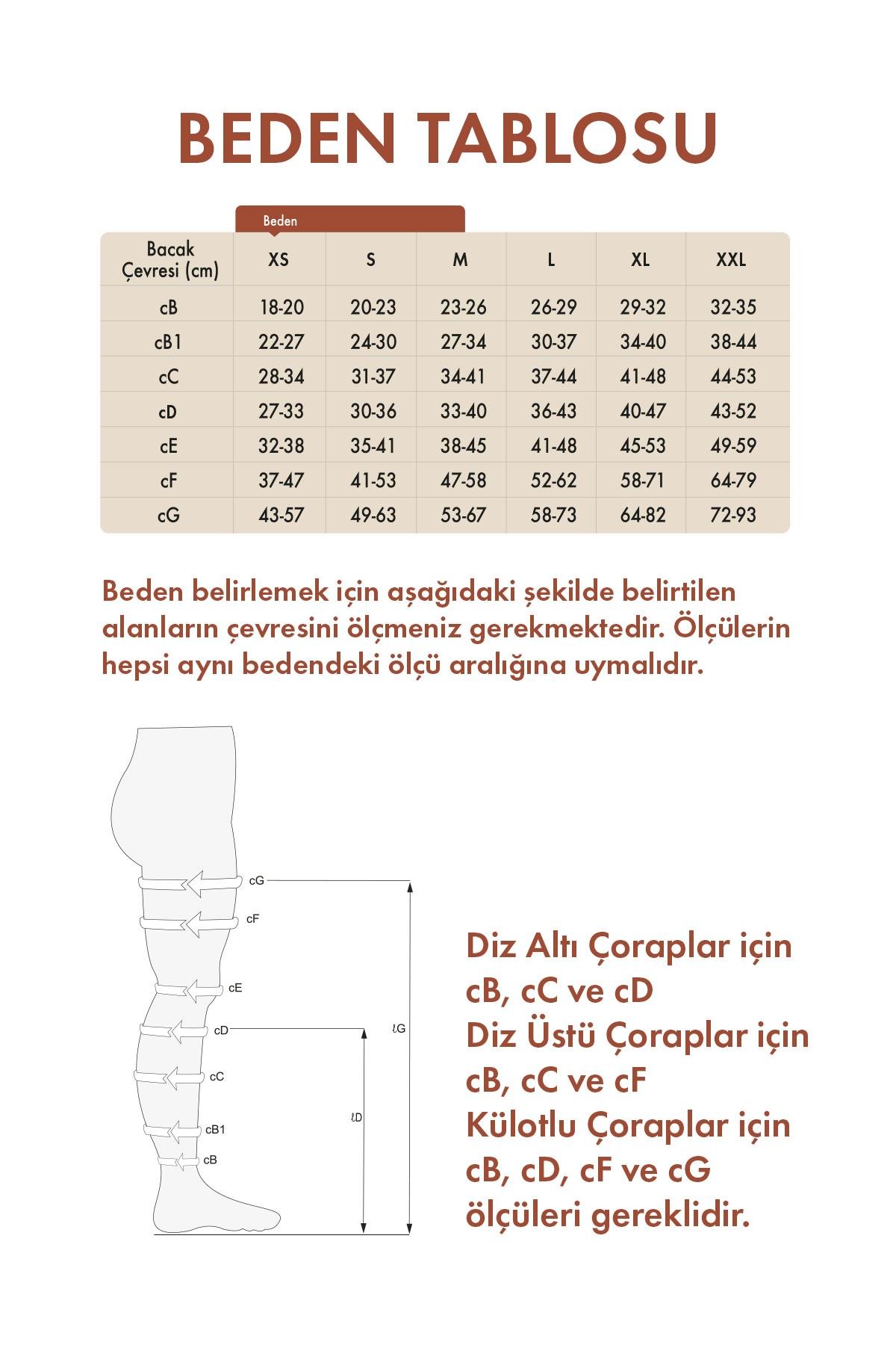 V6111T2 Varimed Trend CCL1 Hafif Basınç Diz Altı Antiemboli Çorabı