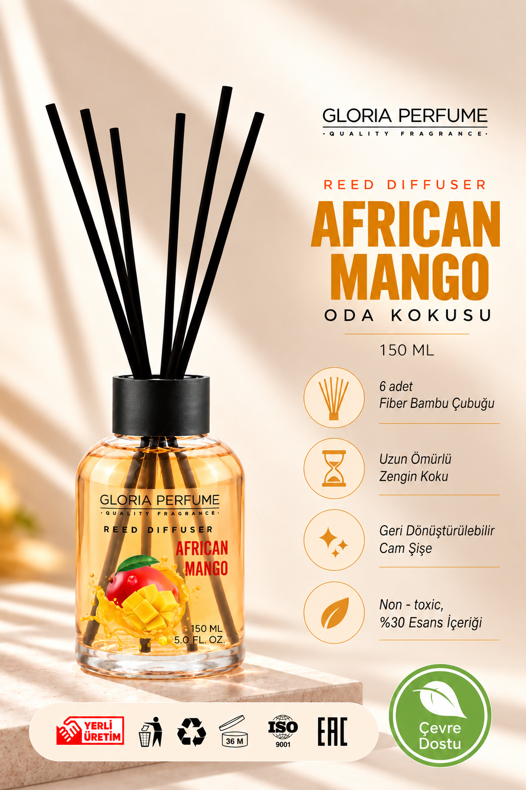 African Mango Bambu Çubuklu Oda Kokusu 150 ml