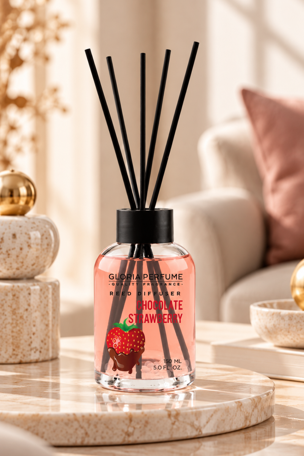 Chocolate Strawberry Bambu Çubuklu Oda Kokusu 150 ml