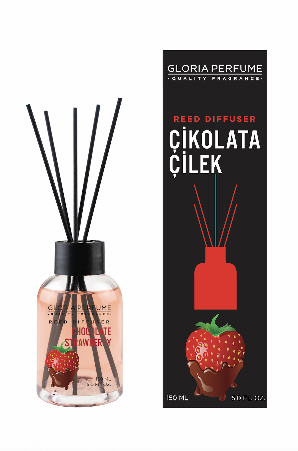 Chocolate Strawberry Bambu Çubuklu Oda Kokusu 150 ml