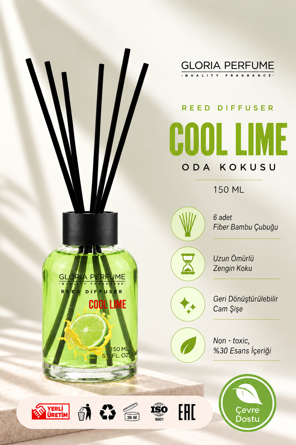 Cool Lime Bambu Çubuklu Oda Kokusu 150 ml
