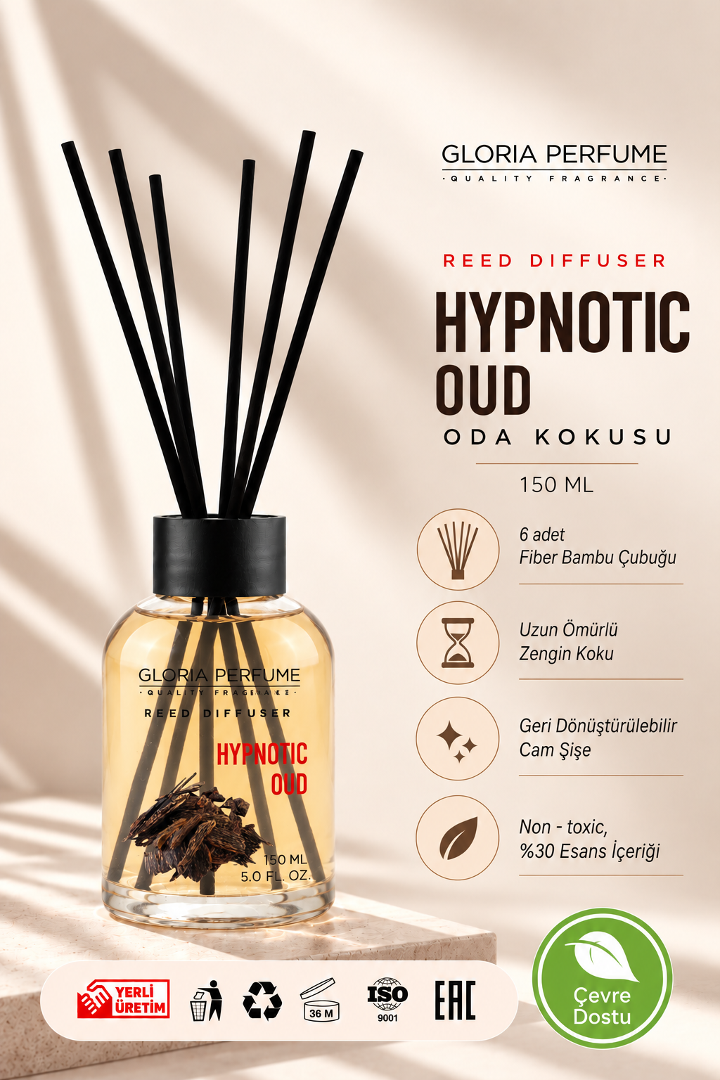 Hypnotic Oud Bambu Çubuklu Oda Kokusu 150 ml