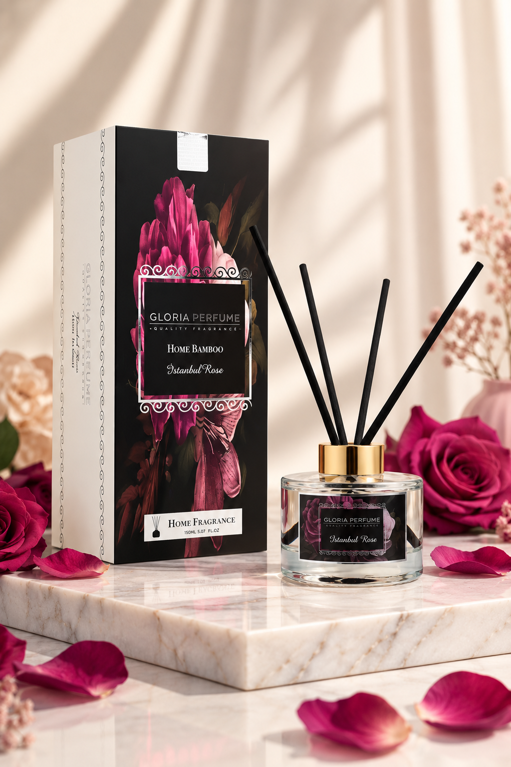 Istanbul Rose Bambu Çubuklu Oda Kokusu 150 ml